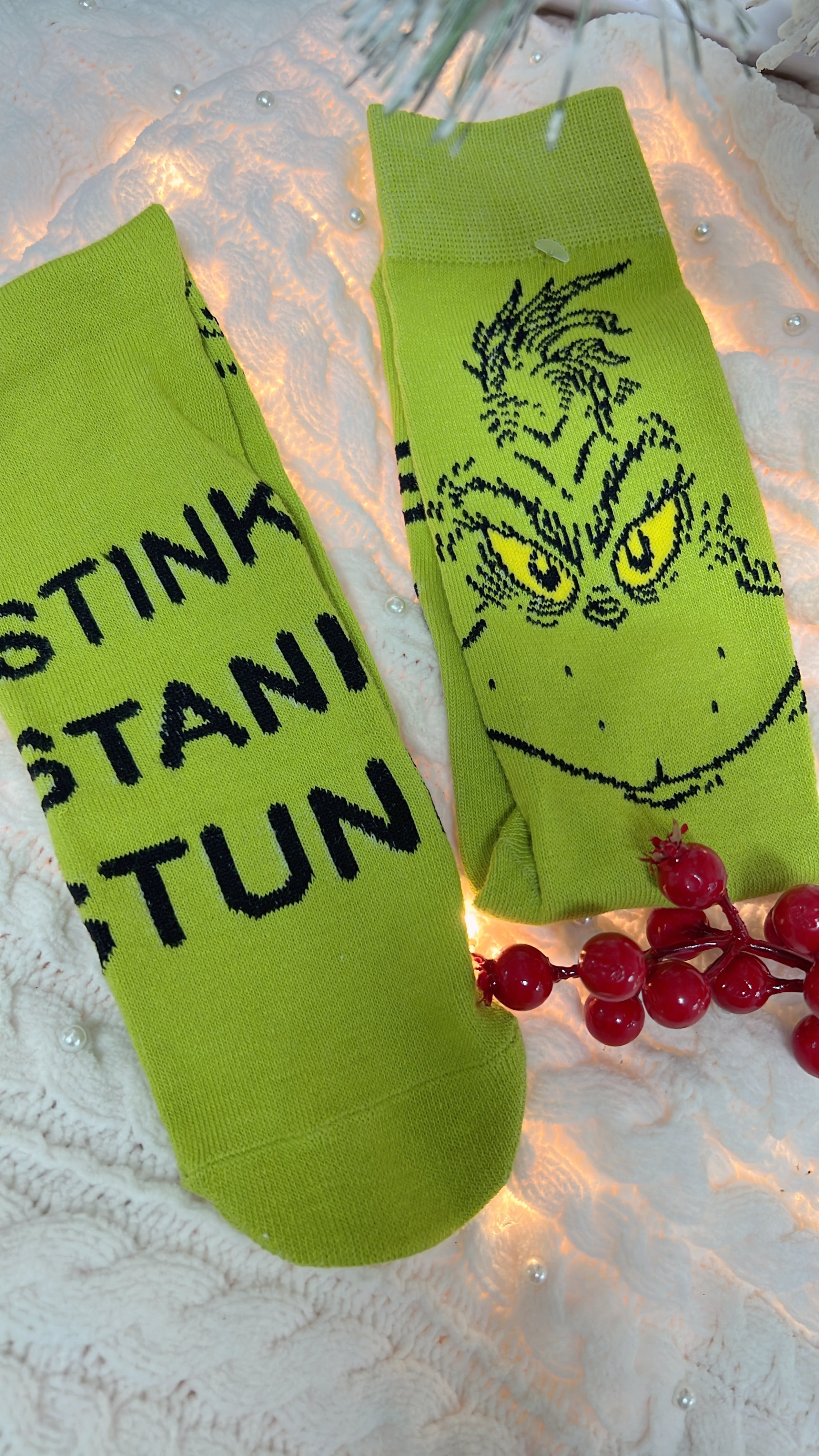 "Wallow in self Pity" Grinch Socks