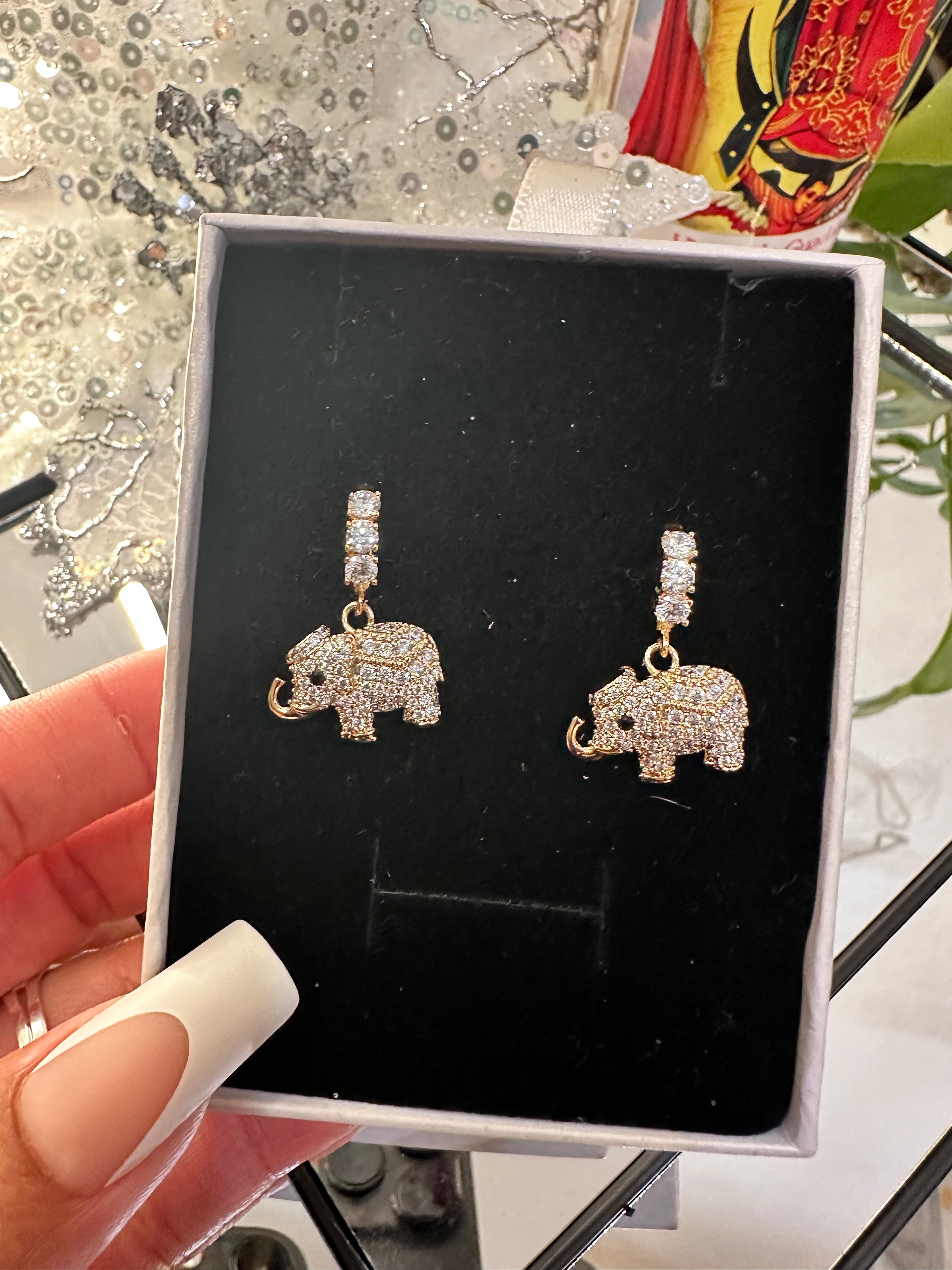 Buena Suerte Elephant Earrings