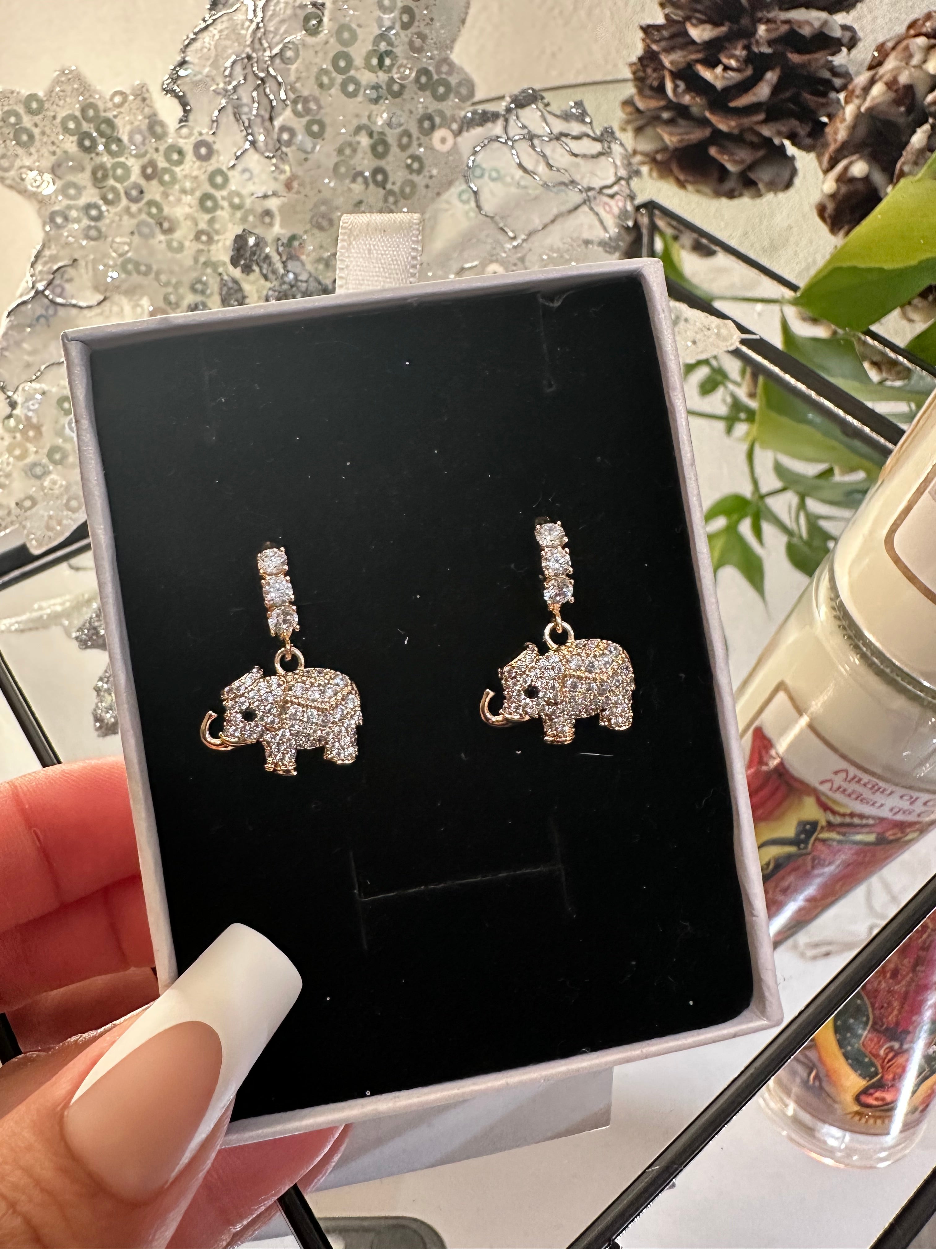 Buena Suerte Elephant Earrings