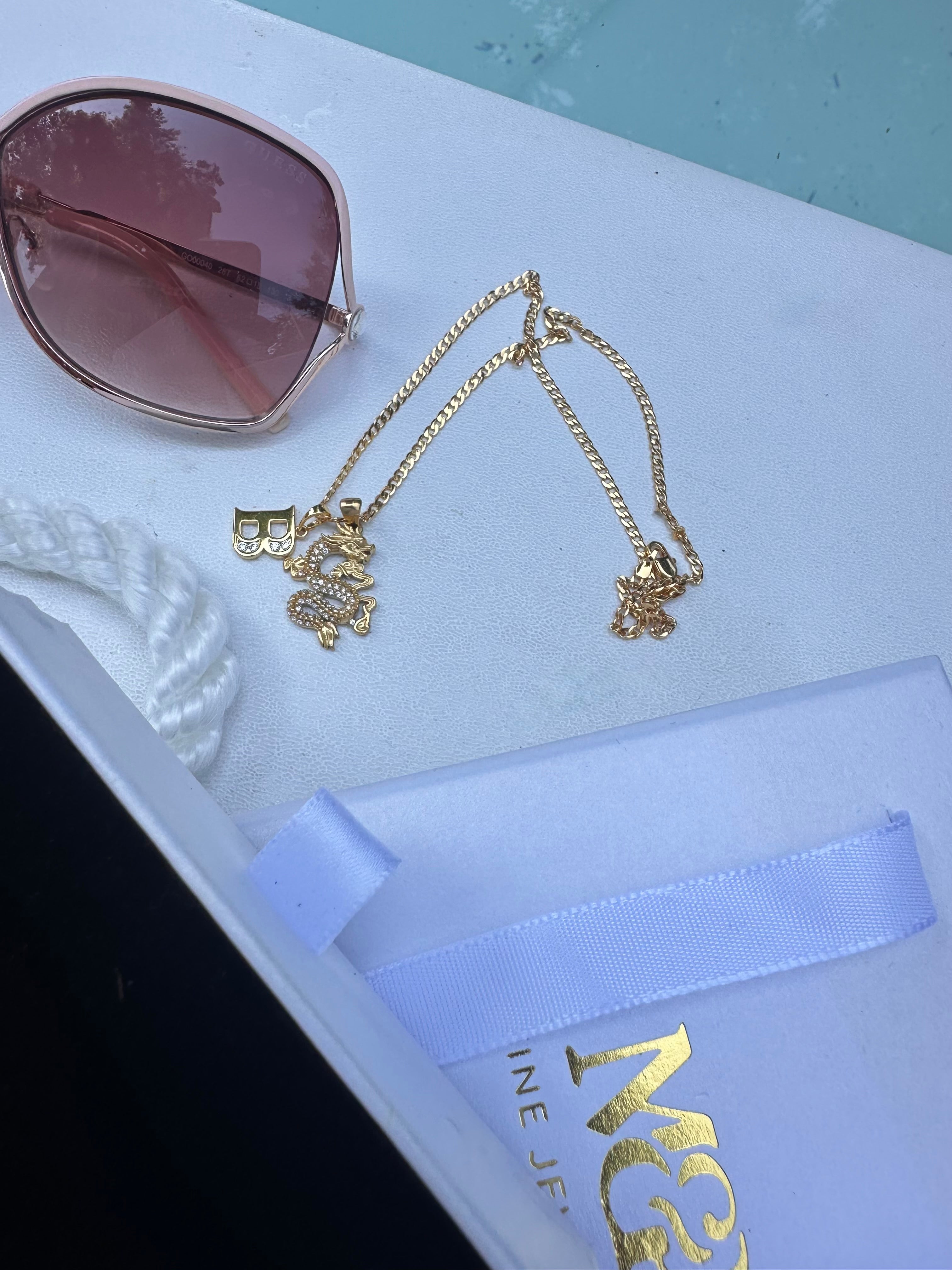 ✨ Initial Spark Dragon Necklace ✨