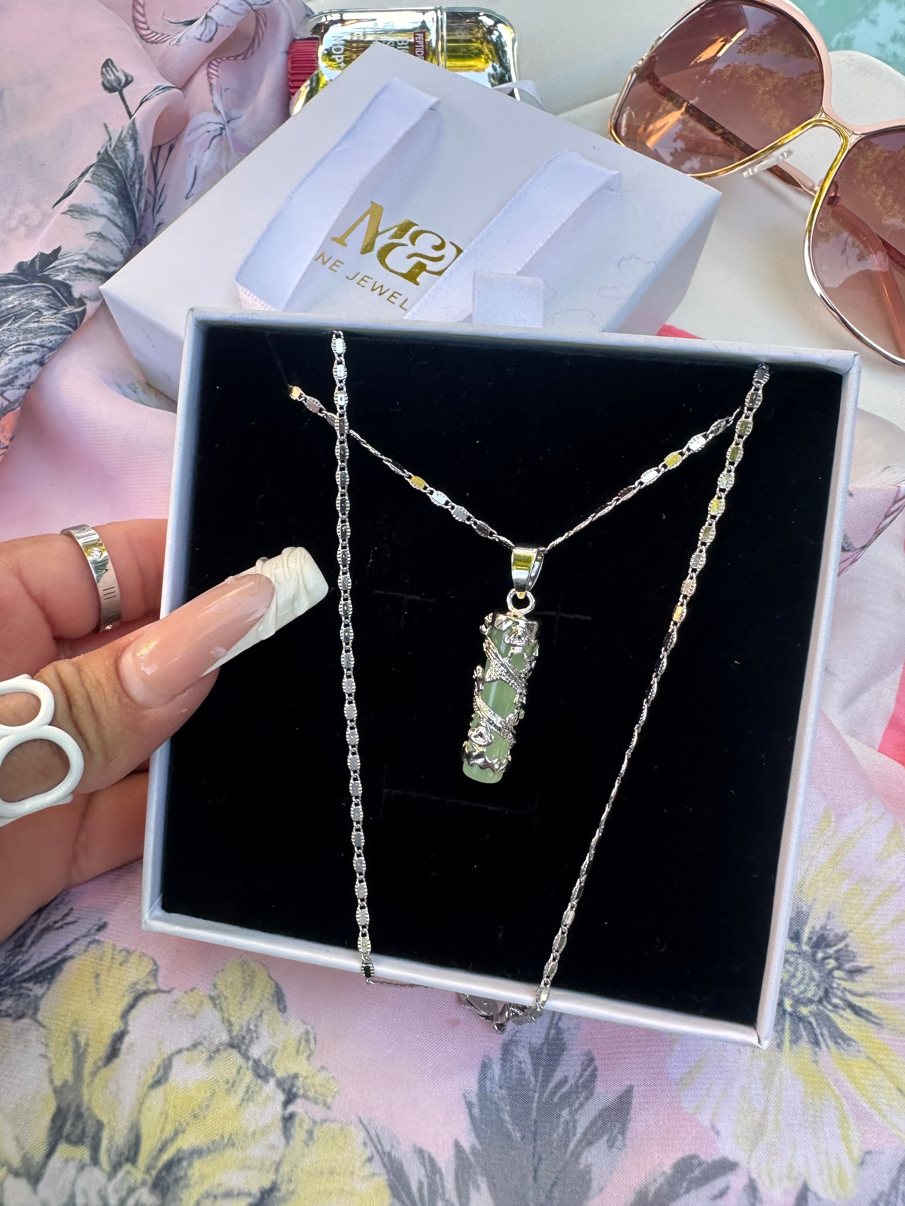 Jade Dragon Necklace