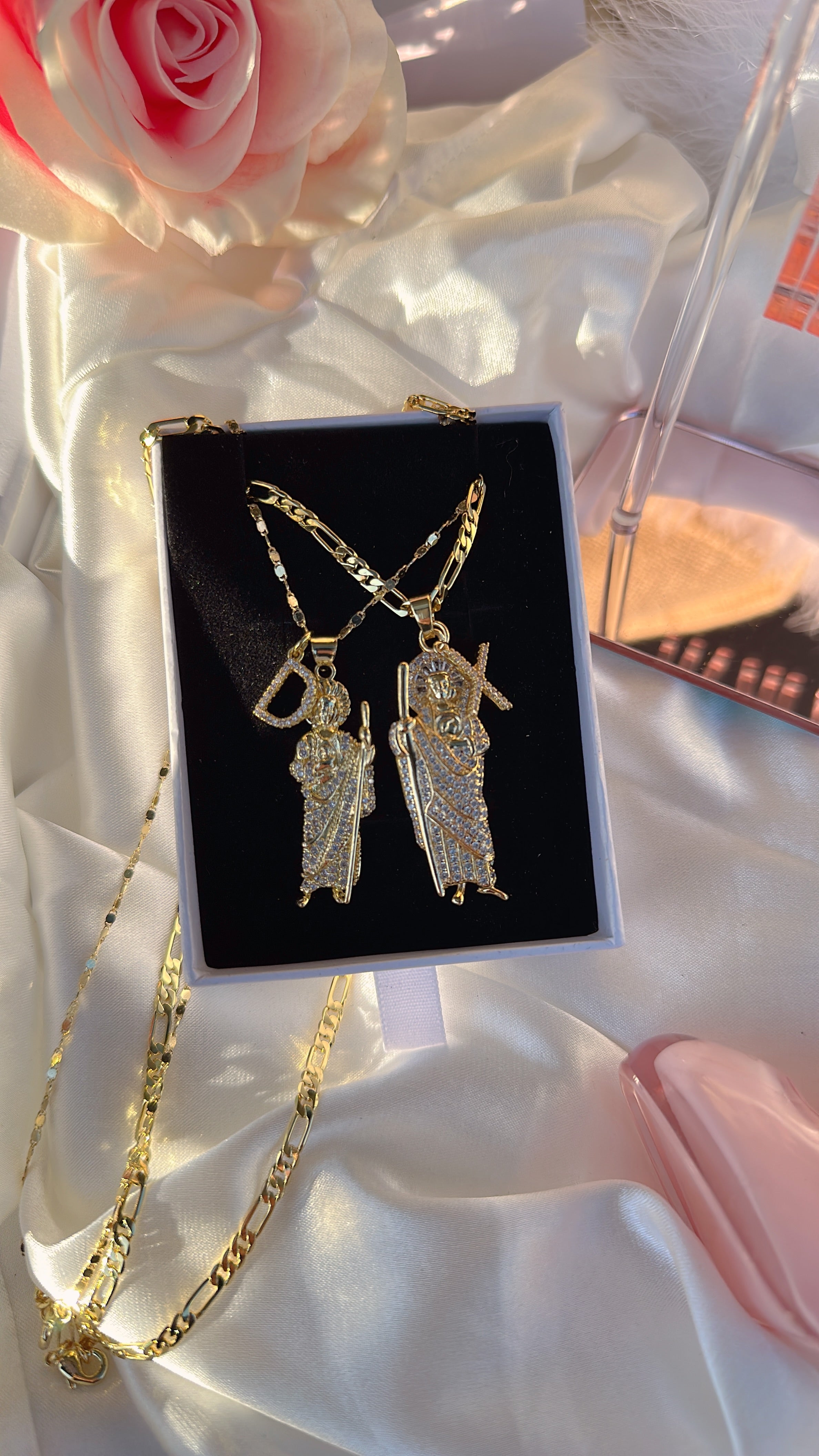 Matching Initial Saint Jude Necklaces