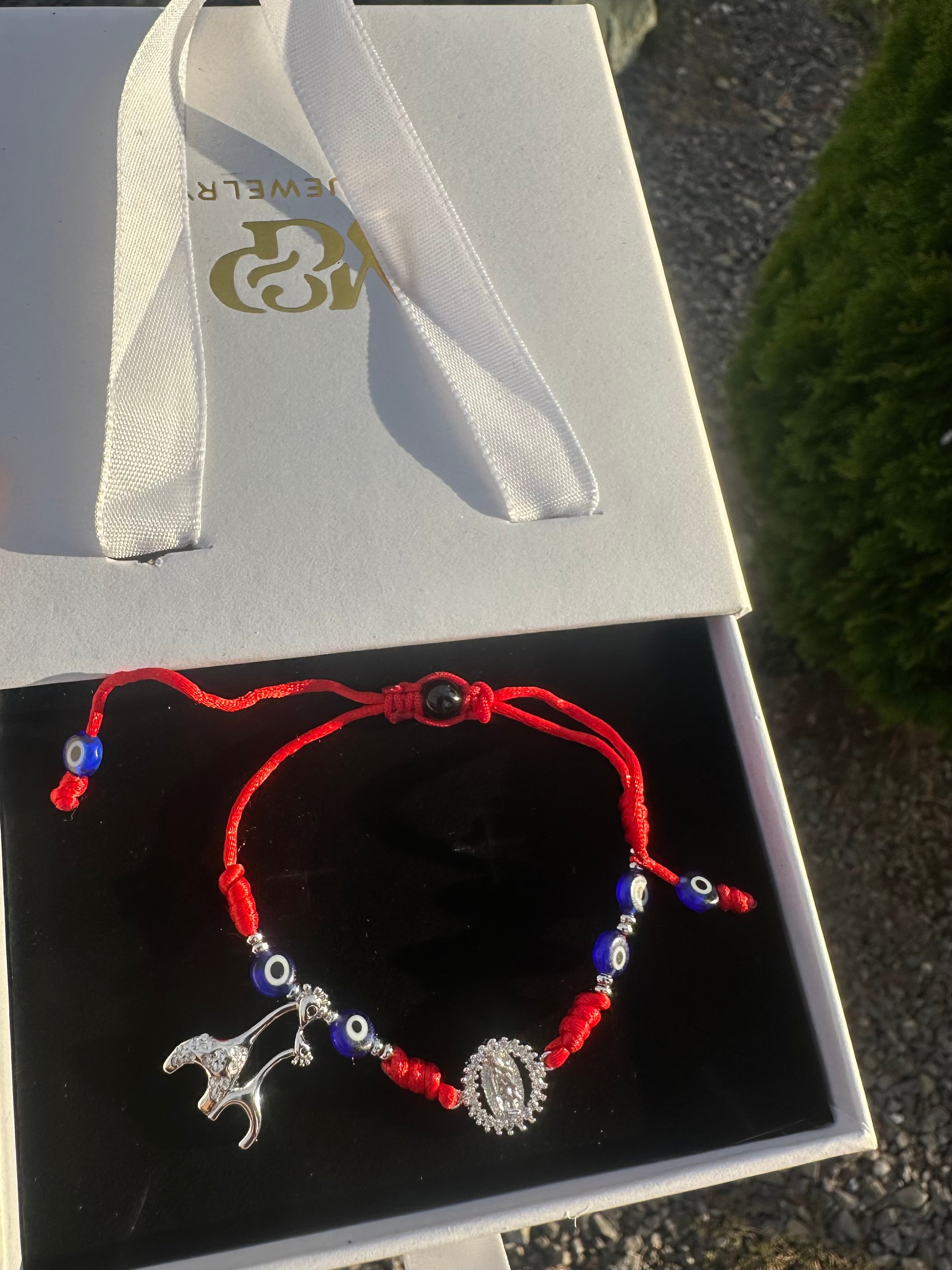 Buenas Suerte, Visión y Bendiciones Bracelet (Red)