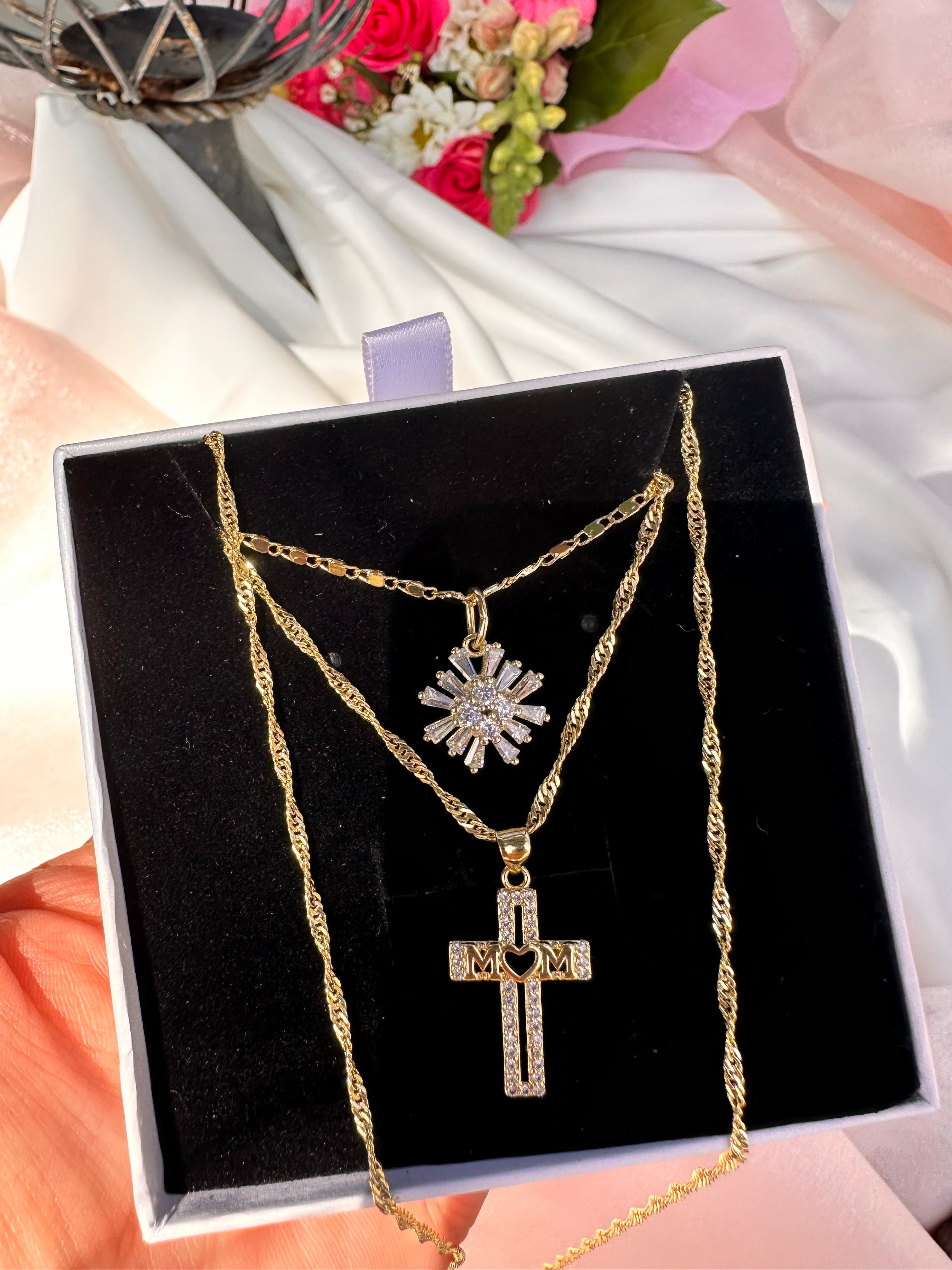 Divine Mom Necklace Set