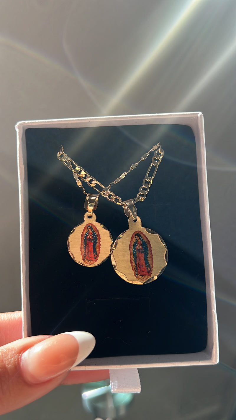 Gold Filled: Virgencita de Guadalupe Necklace