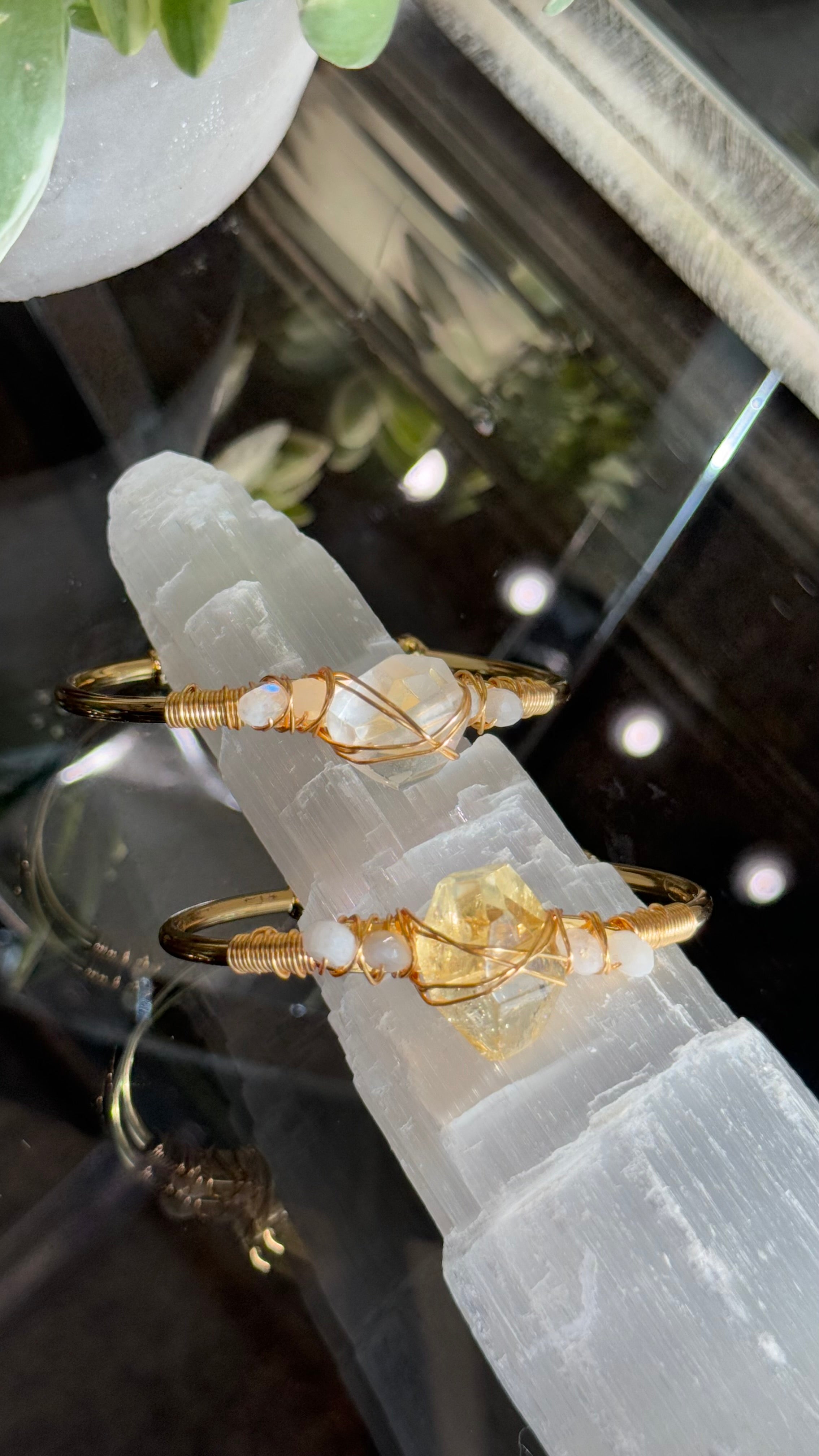 Citrine & Clear Quartz Duo