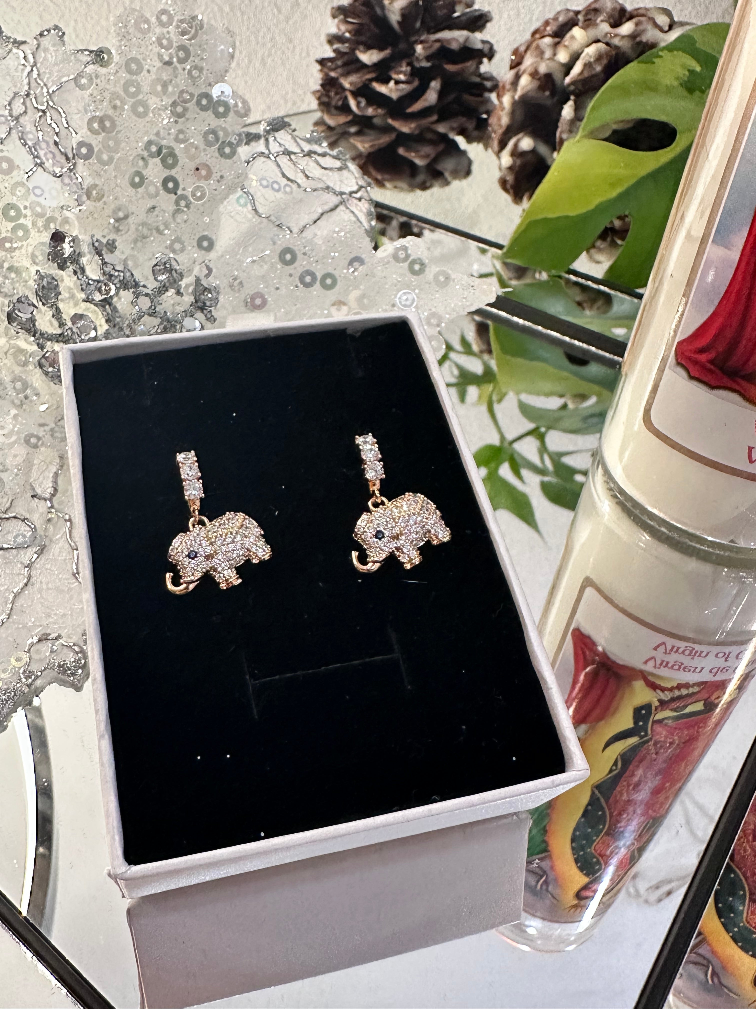 Buena Suerte Elephant Earrings