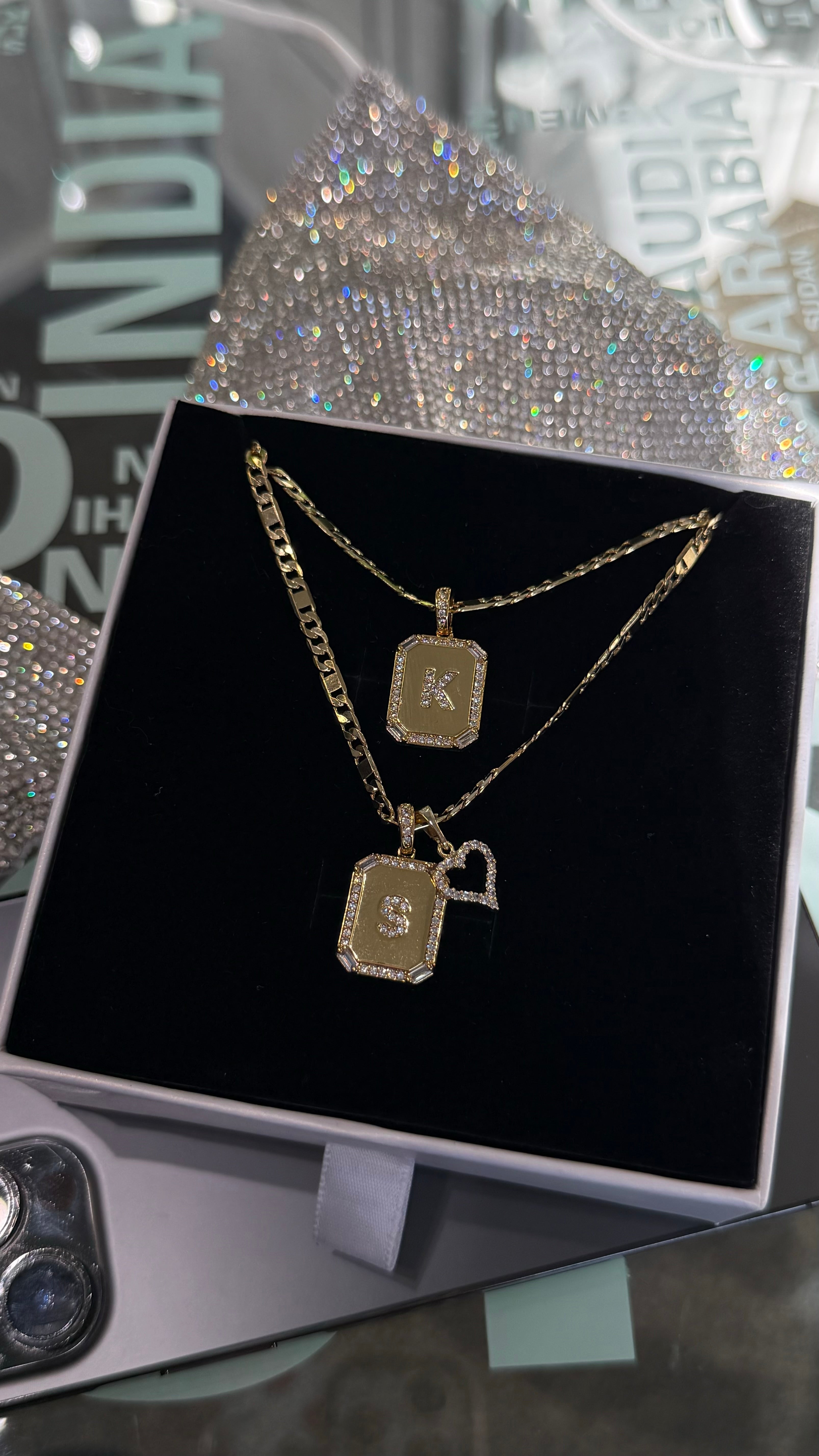 Vintage 22 Initial Necklace