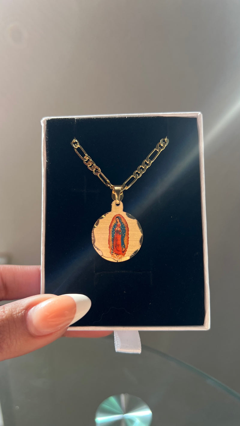 Gold Filled: Virgencita de Guadalupe Necklace II