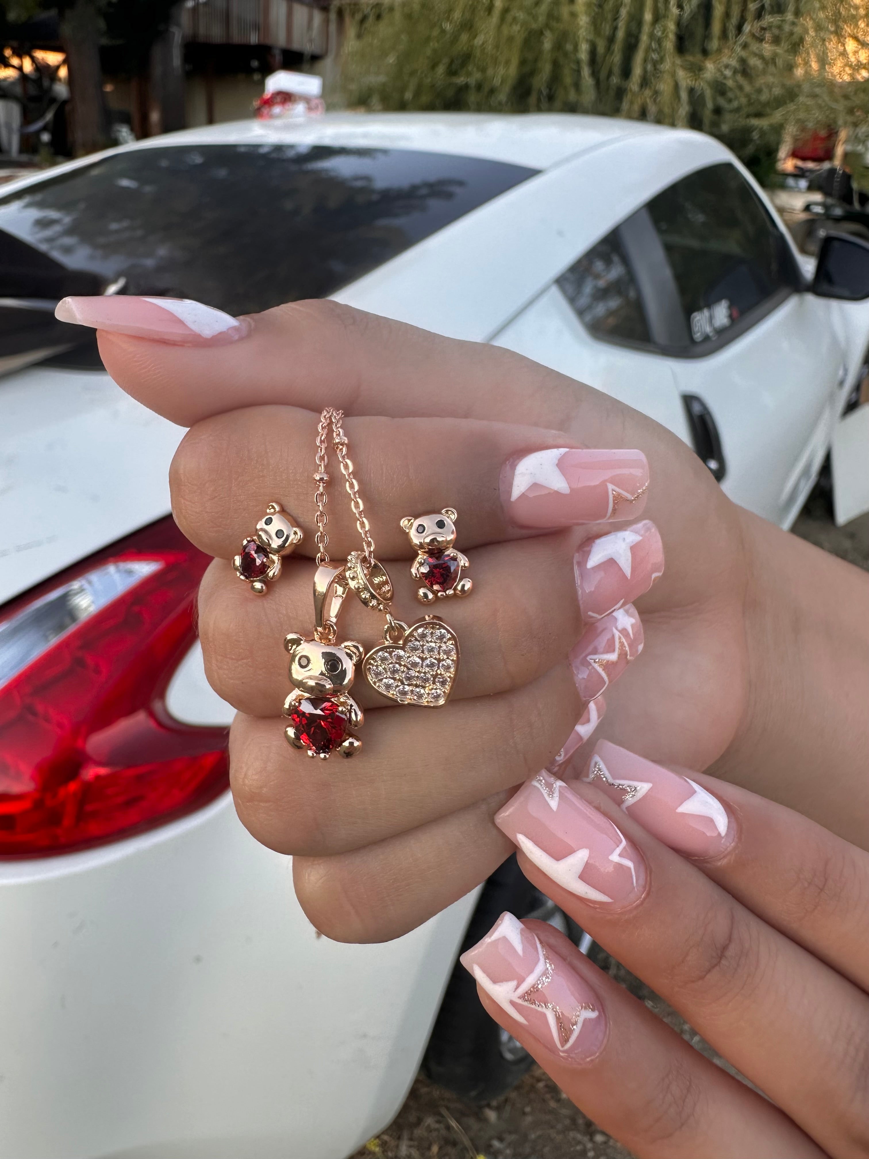 Golden Teddy Love Set