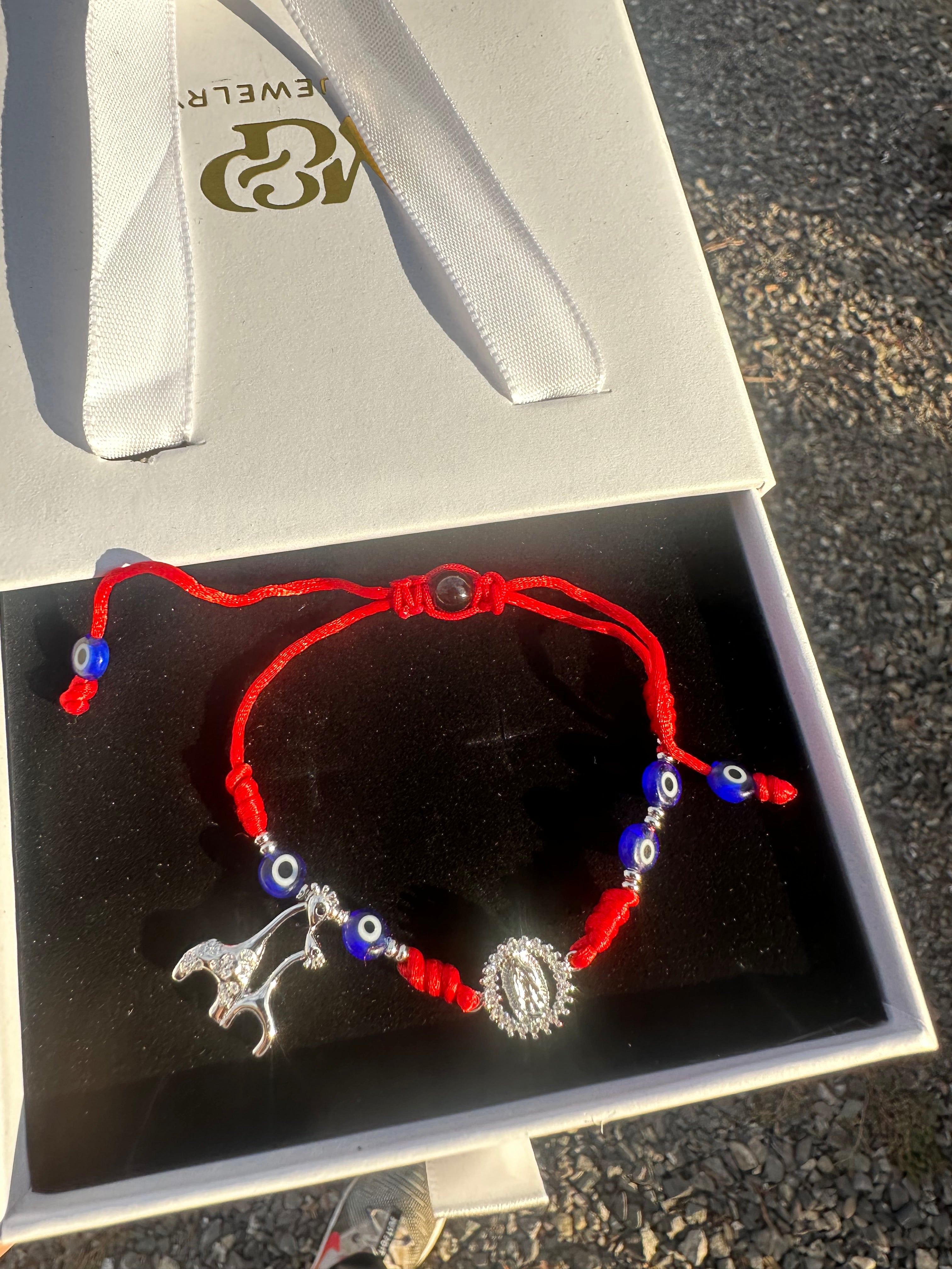 Buenas Suerte, Visión y Bendiciones Bracelet (Red)