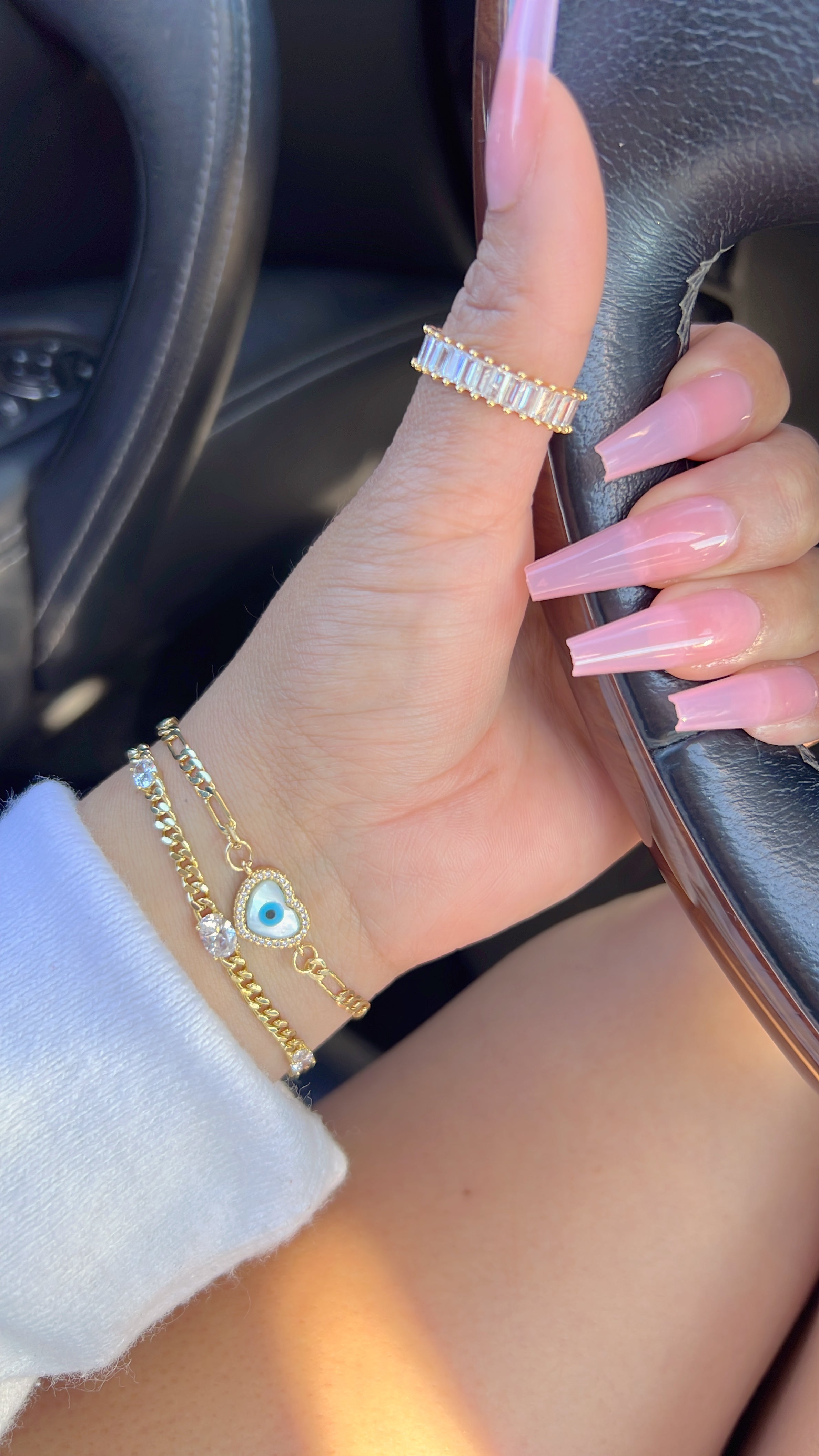 Evil Eye Heart Bracelet