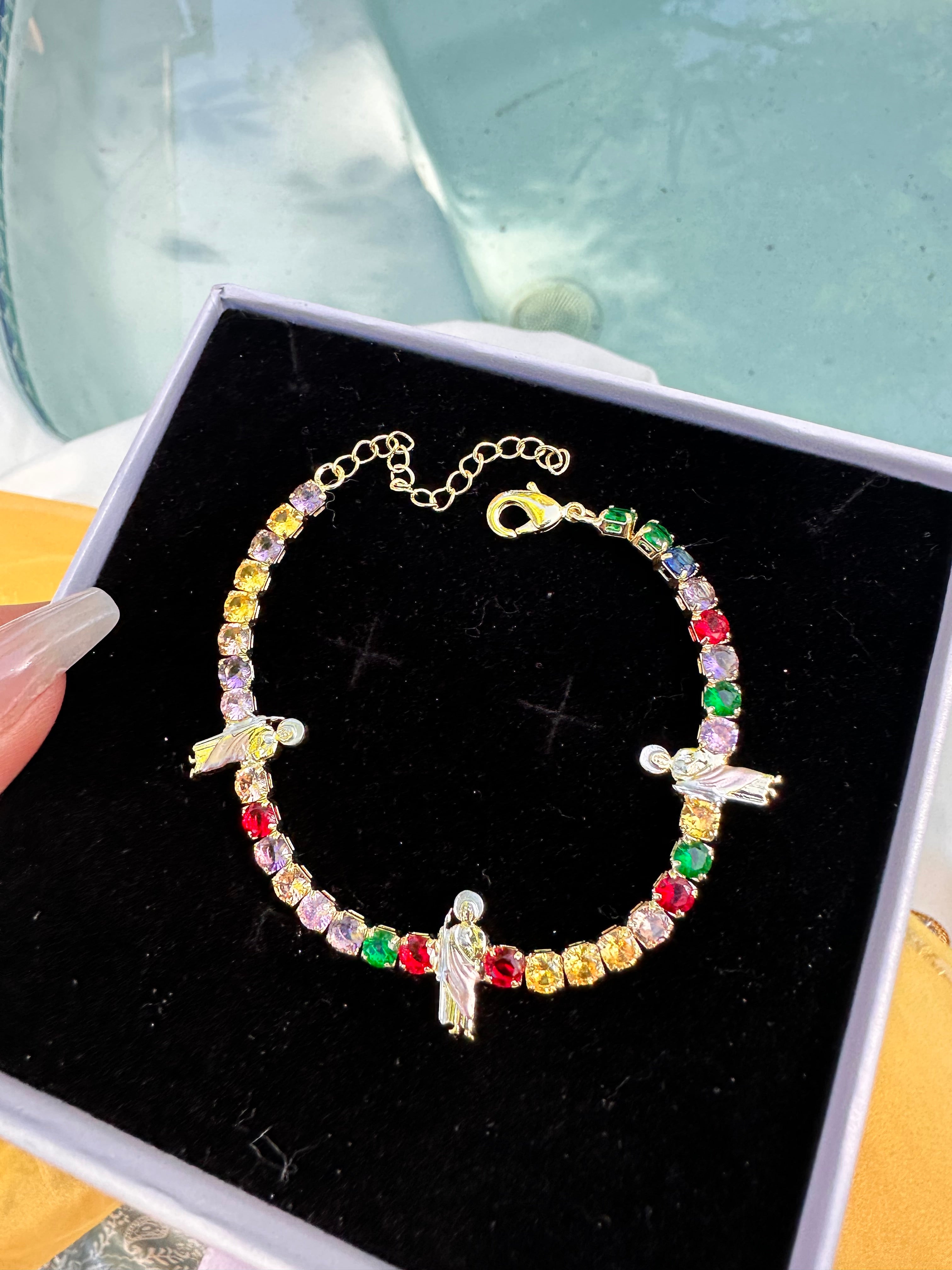 Aura of Hope Tennis Bracelet: San Judas
