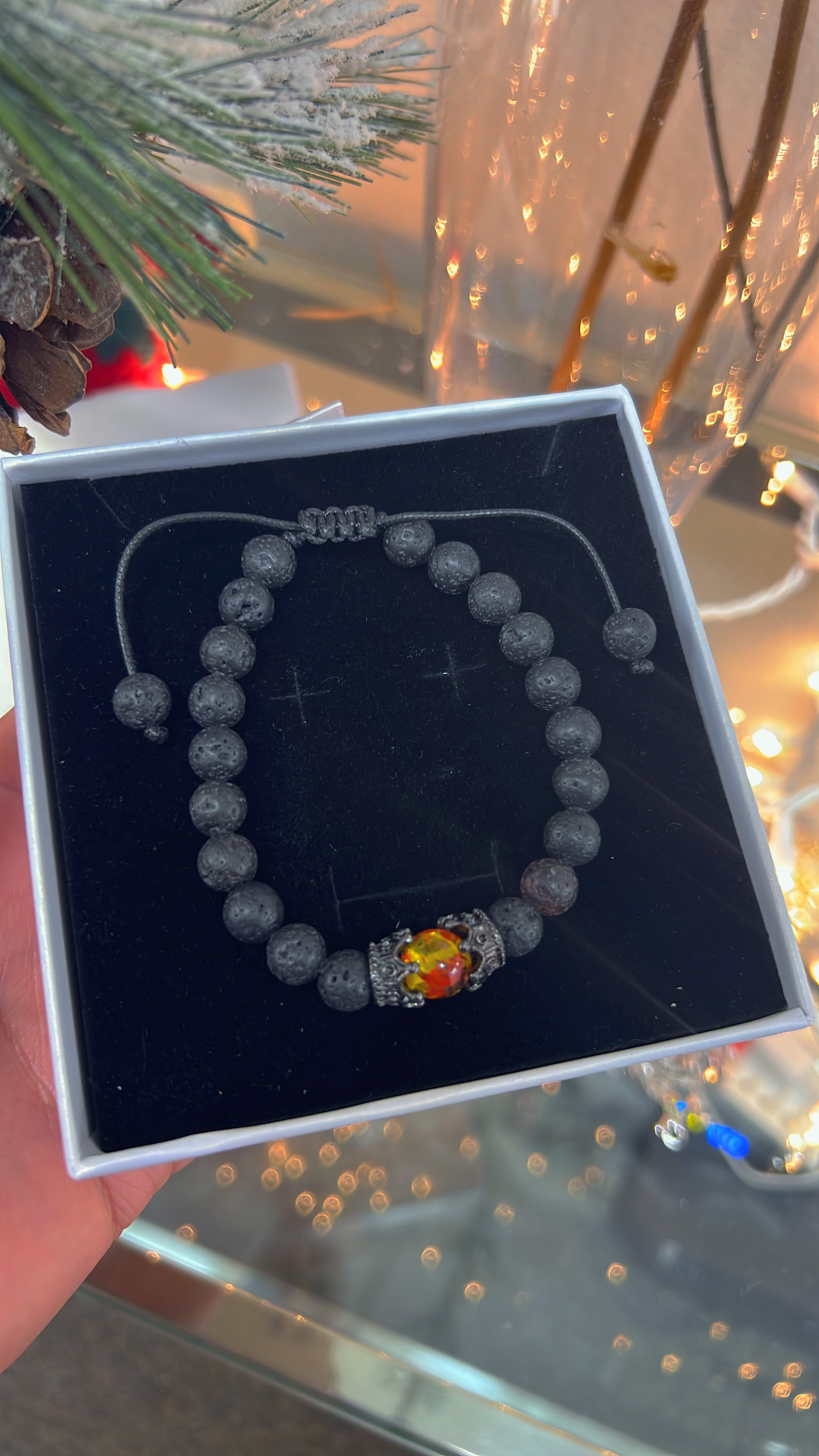 Men’s Lava Stone Bracelet