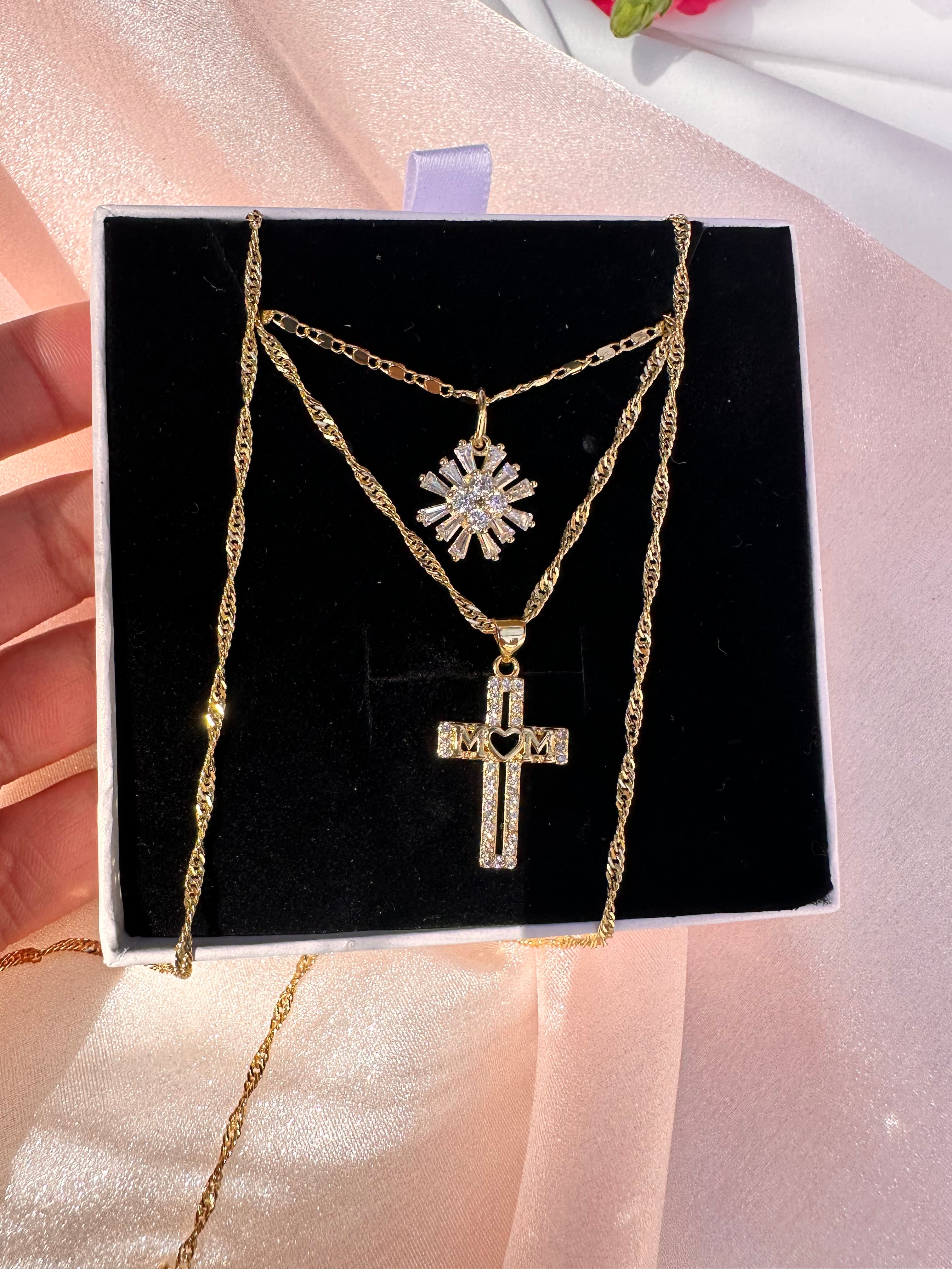 Divine Mom Necklace Set