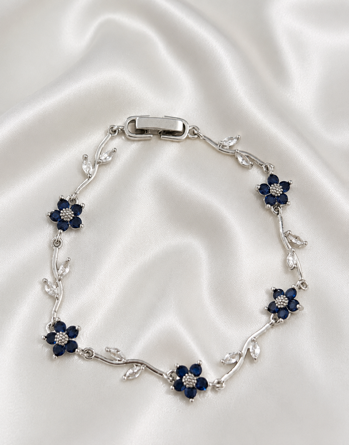 Sapphire Blossom Vine Bracelet