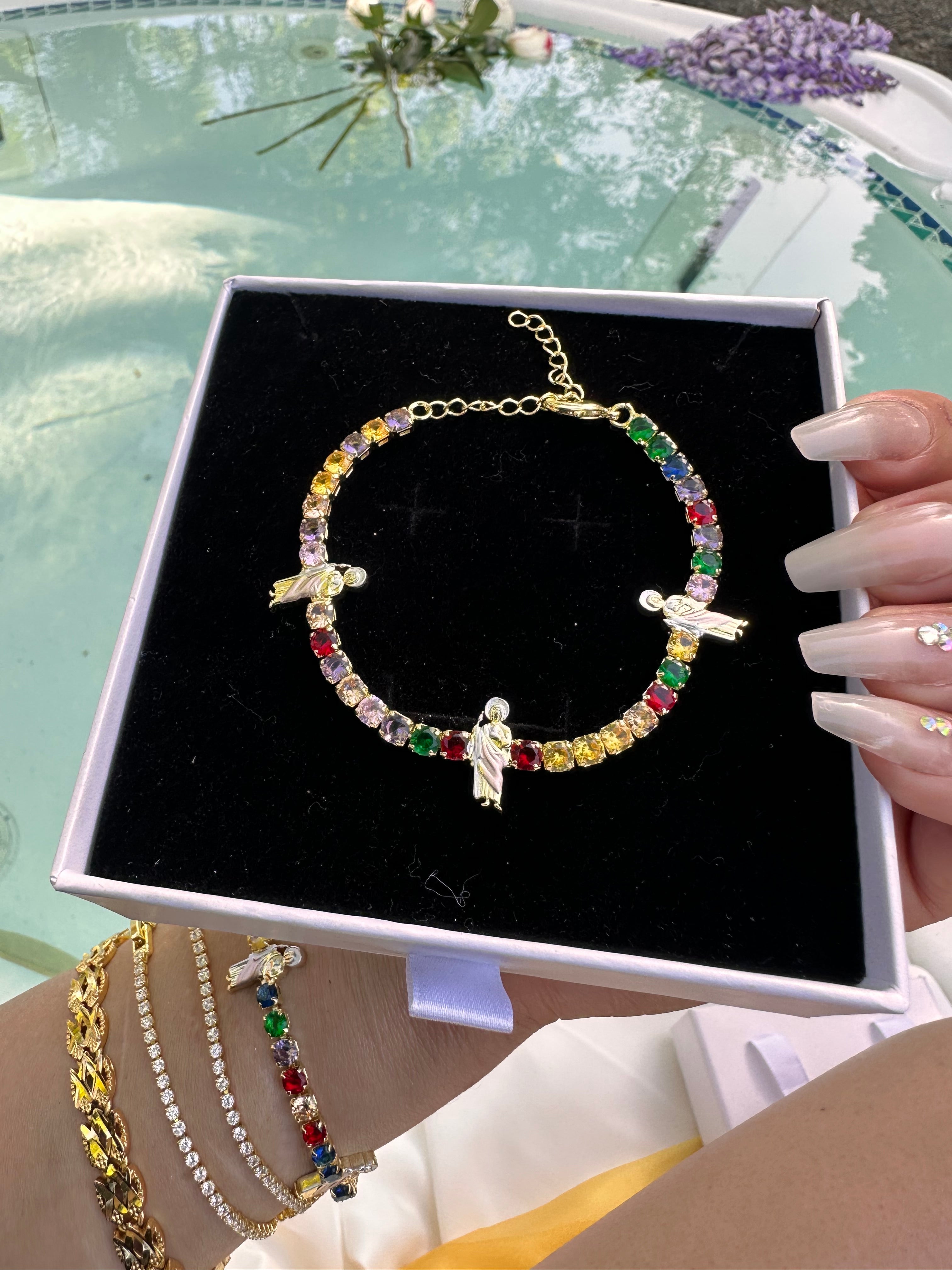 Aura of Hope Tennis Bracelet: San Judas