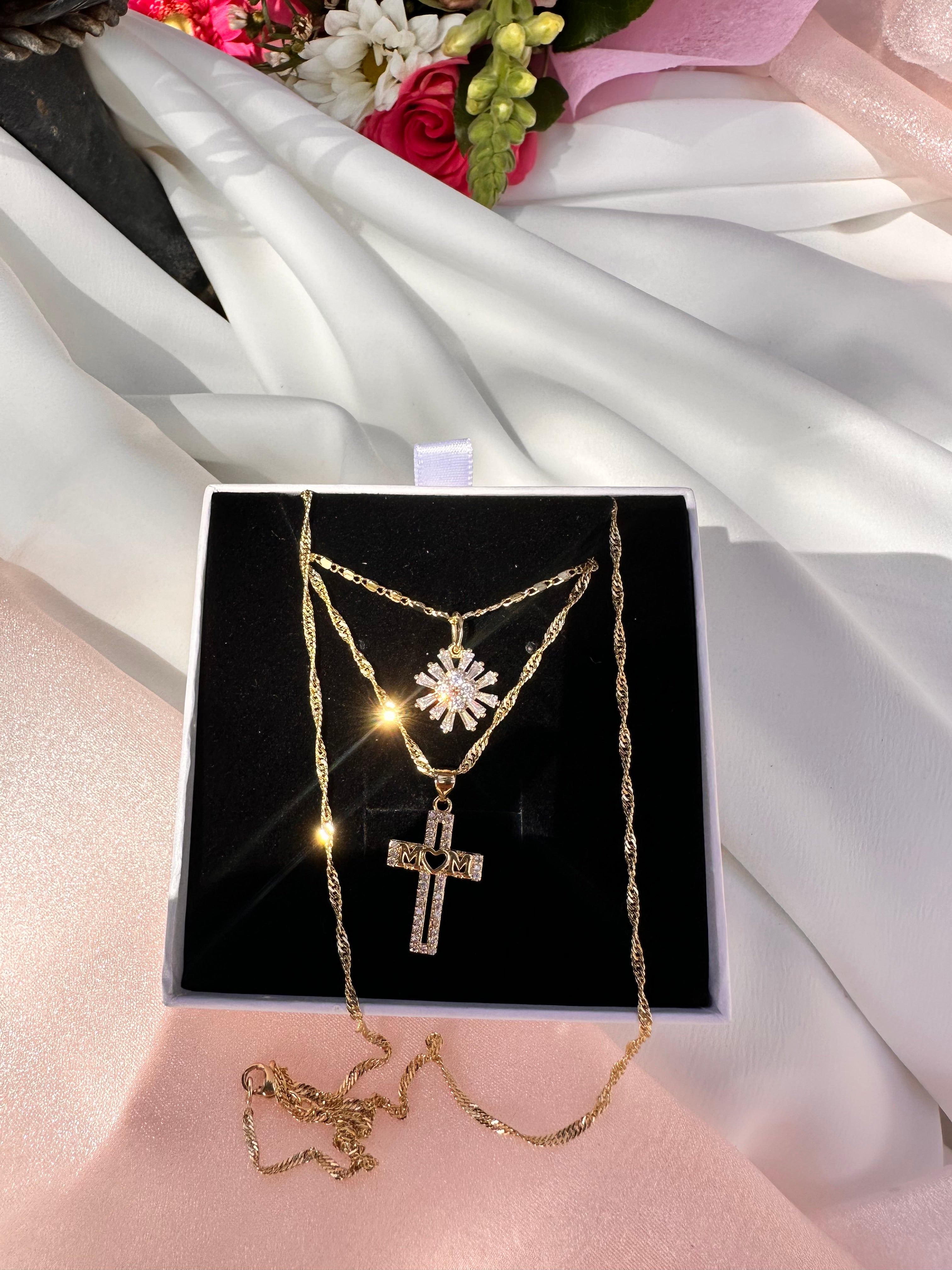 Divine Mom Necklace Set