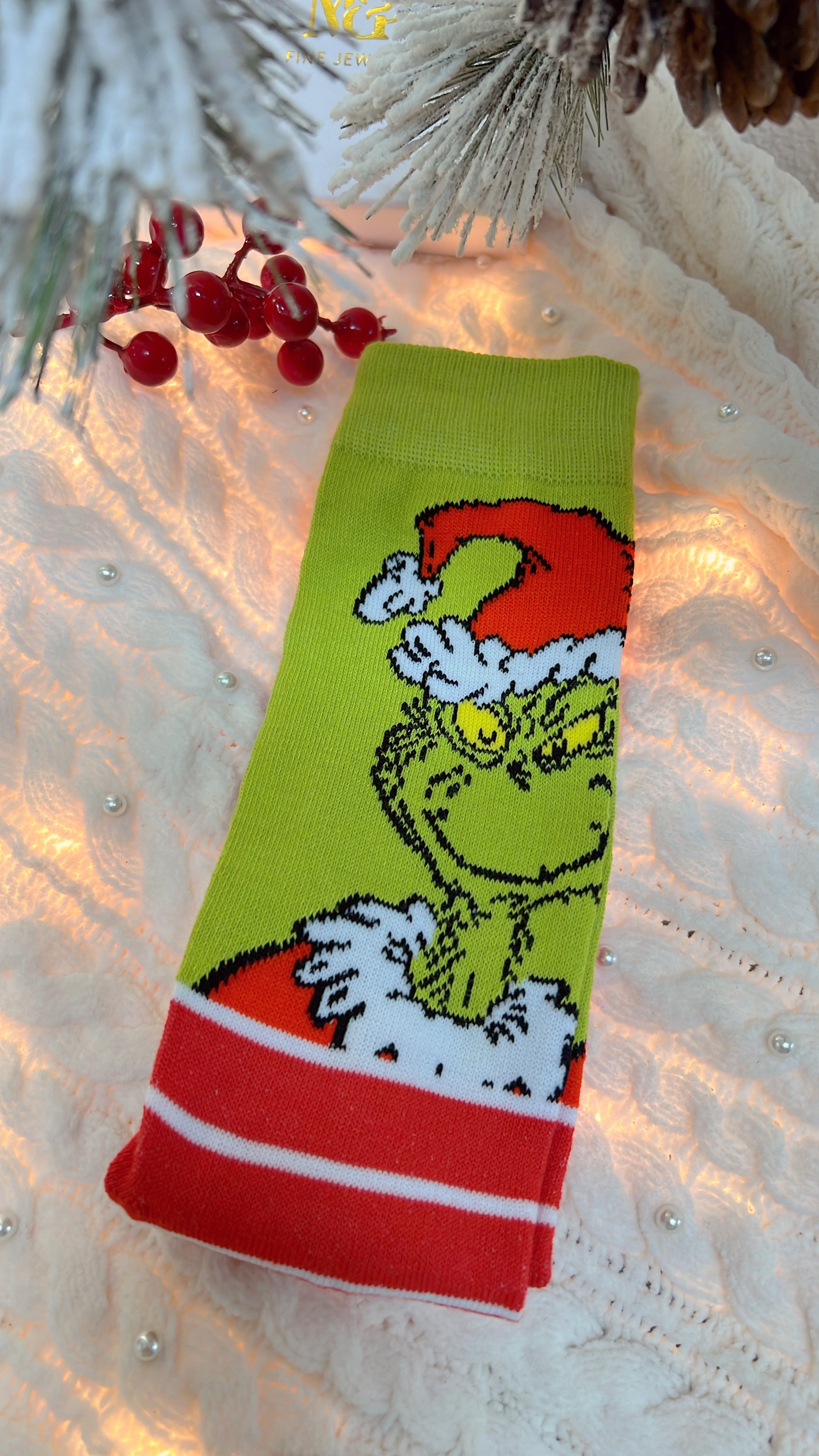"5:30, jazzercize" Grinch Socks