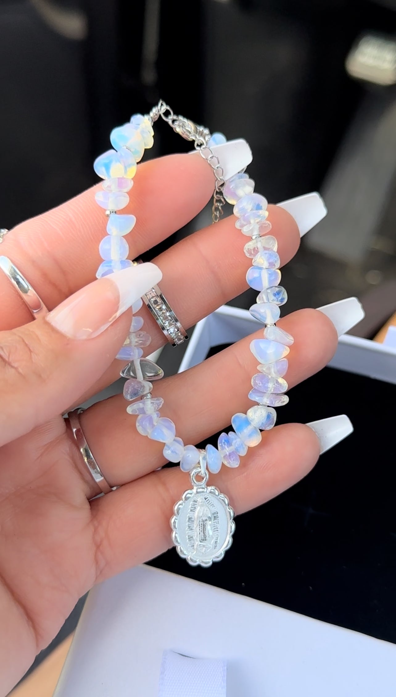 Sterling Silver Lady of Guadalupe Bracelet