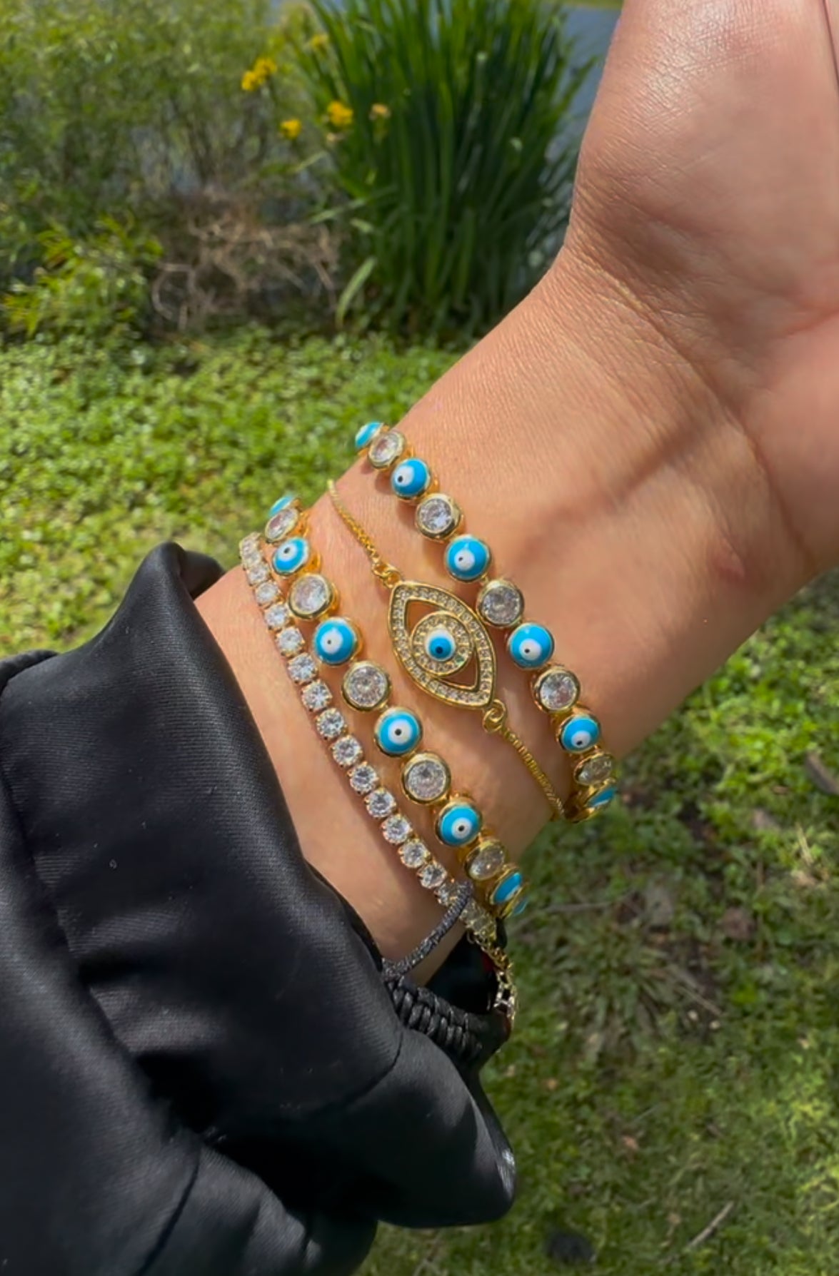 ๐งฟ Baby Blue Evil Eye Bracelet โ Protect Your Peace ๐