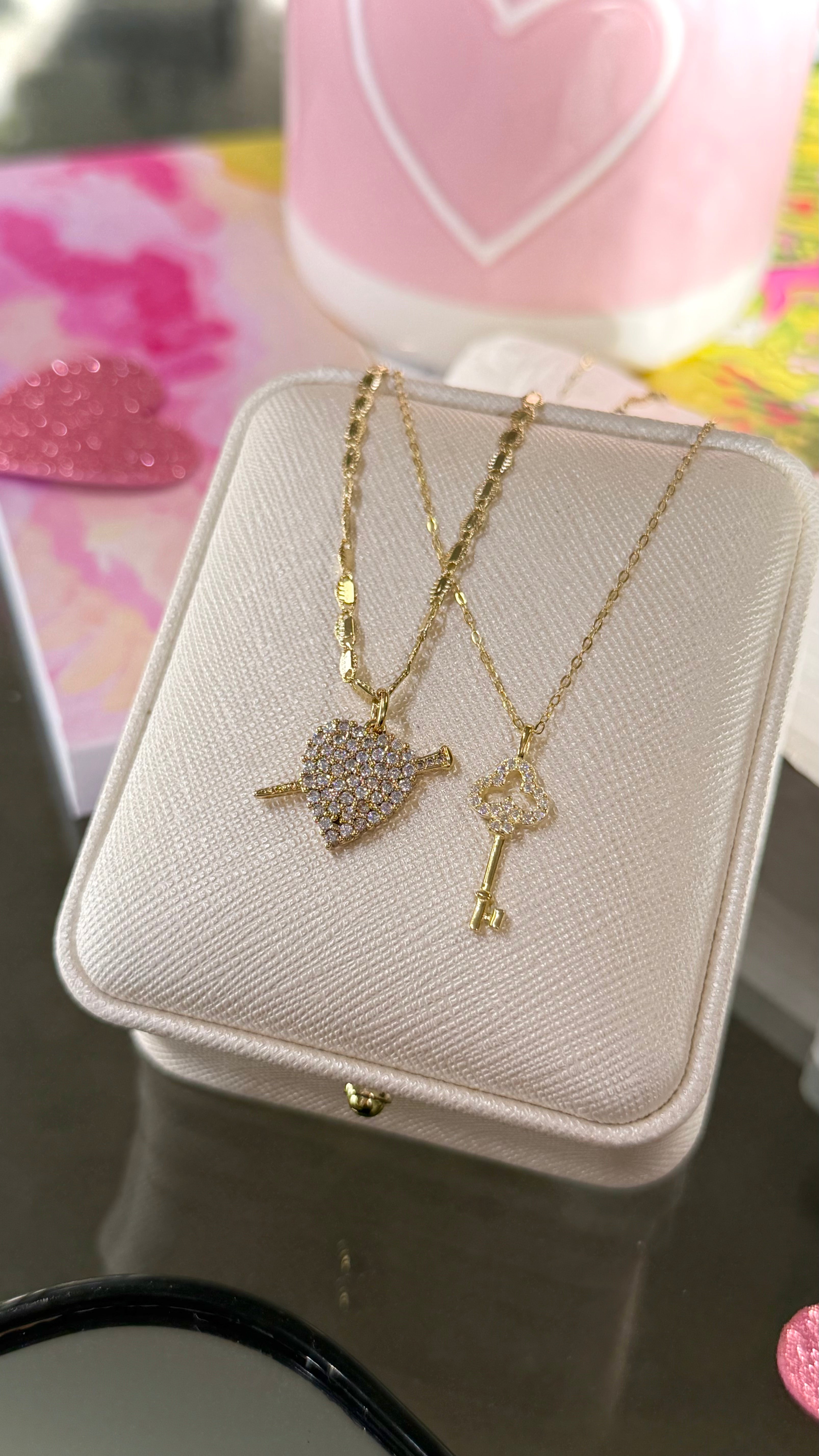 "Key to my Heart" Necklace Set