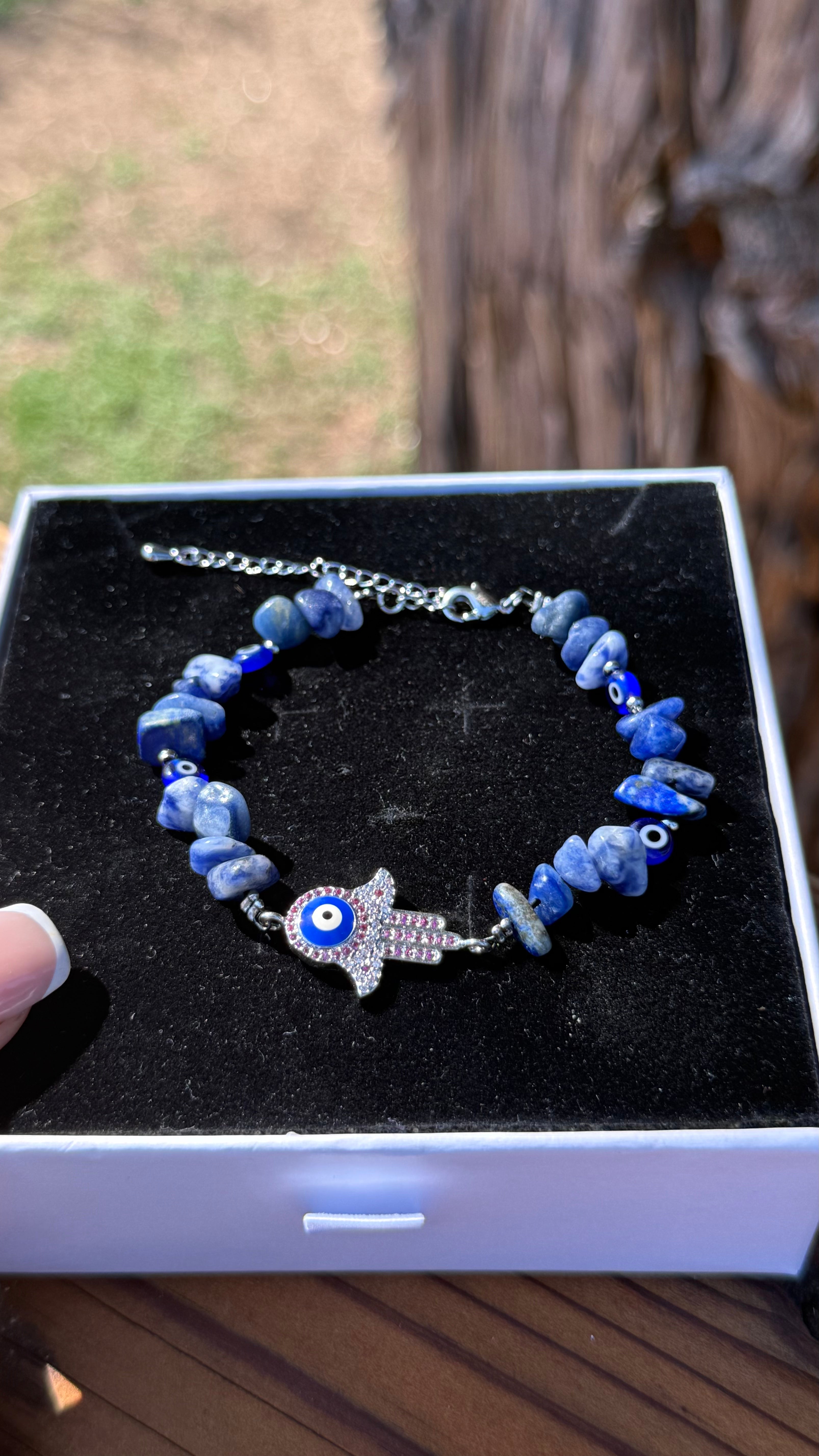 Hamsa Lapis Lazuli Protection Bracelet