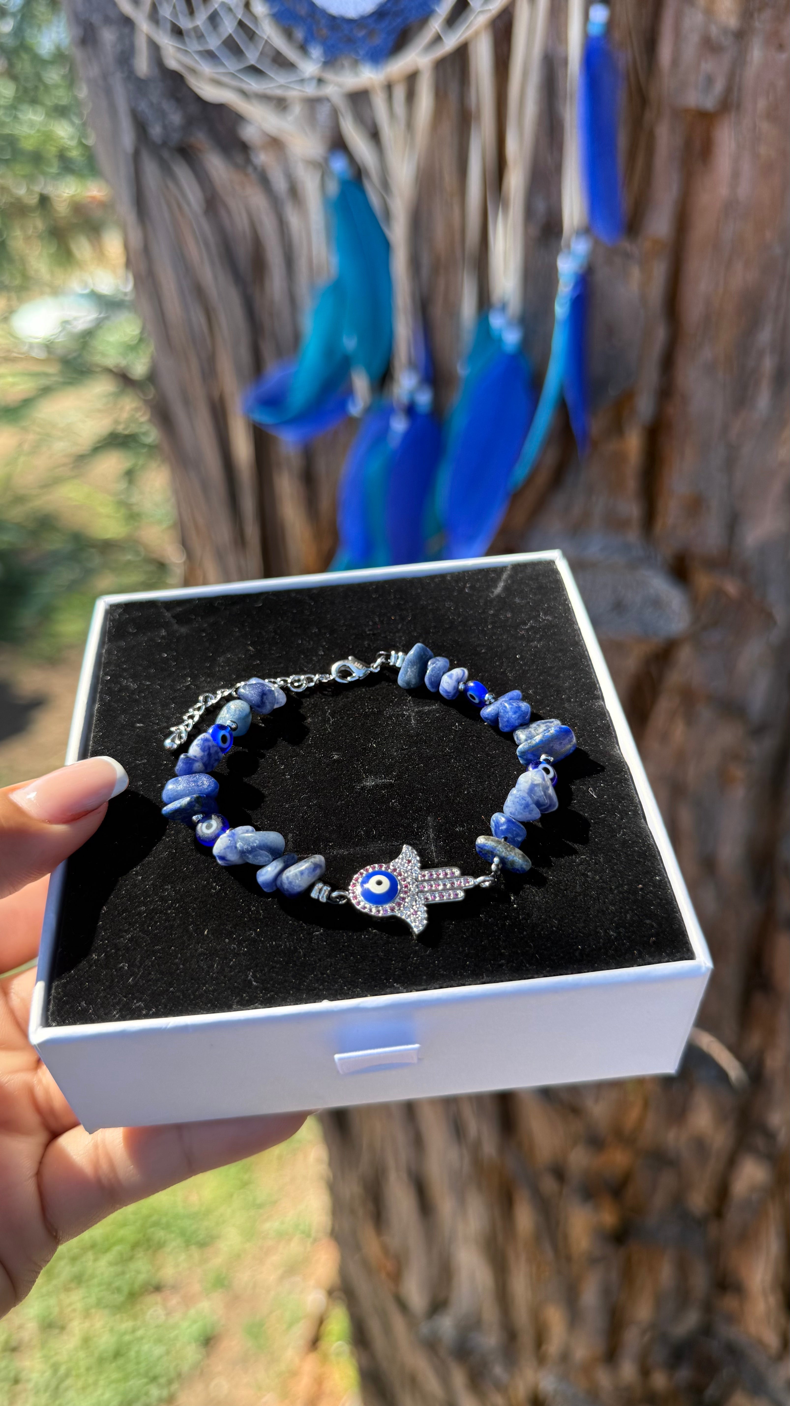 Hamsa Lapis Lazuli Protection Bracelet