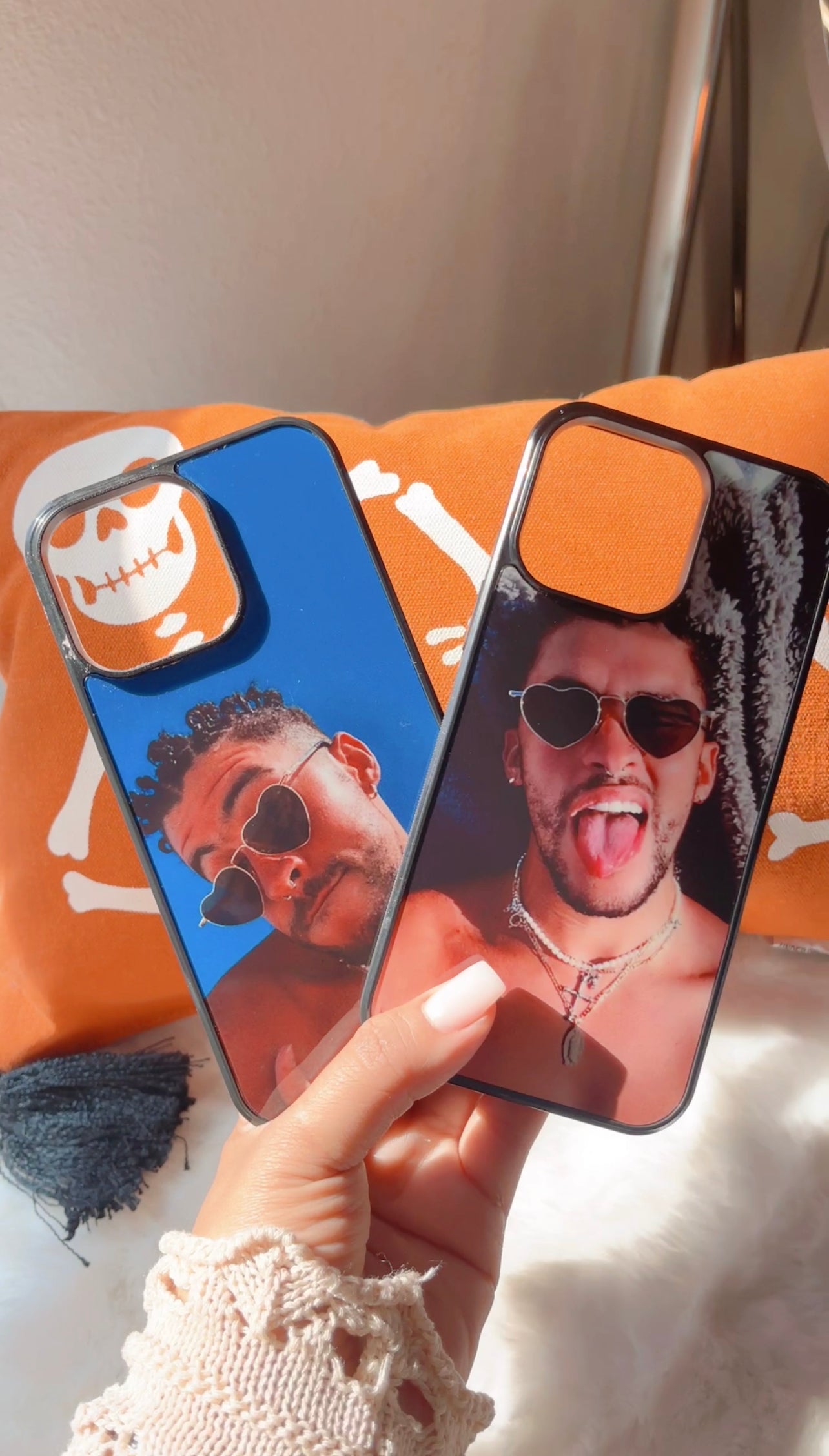 Funda para teléfono Bad Bunny (negro)