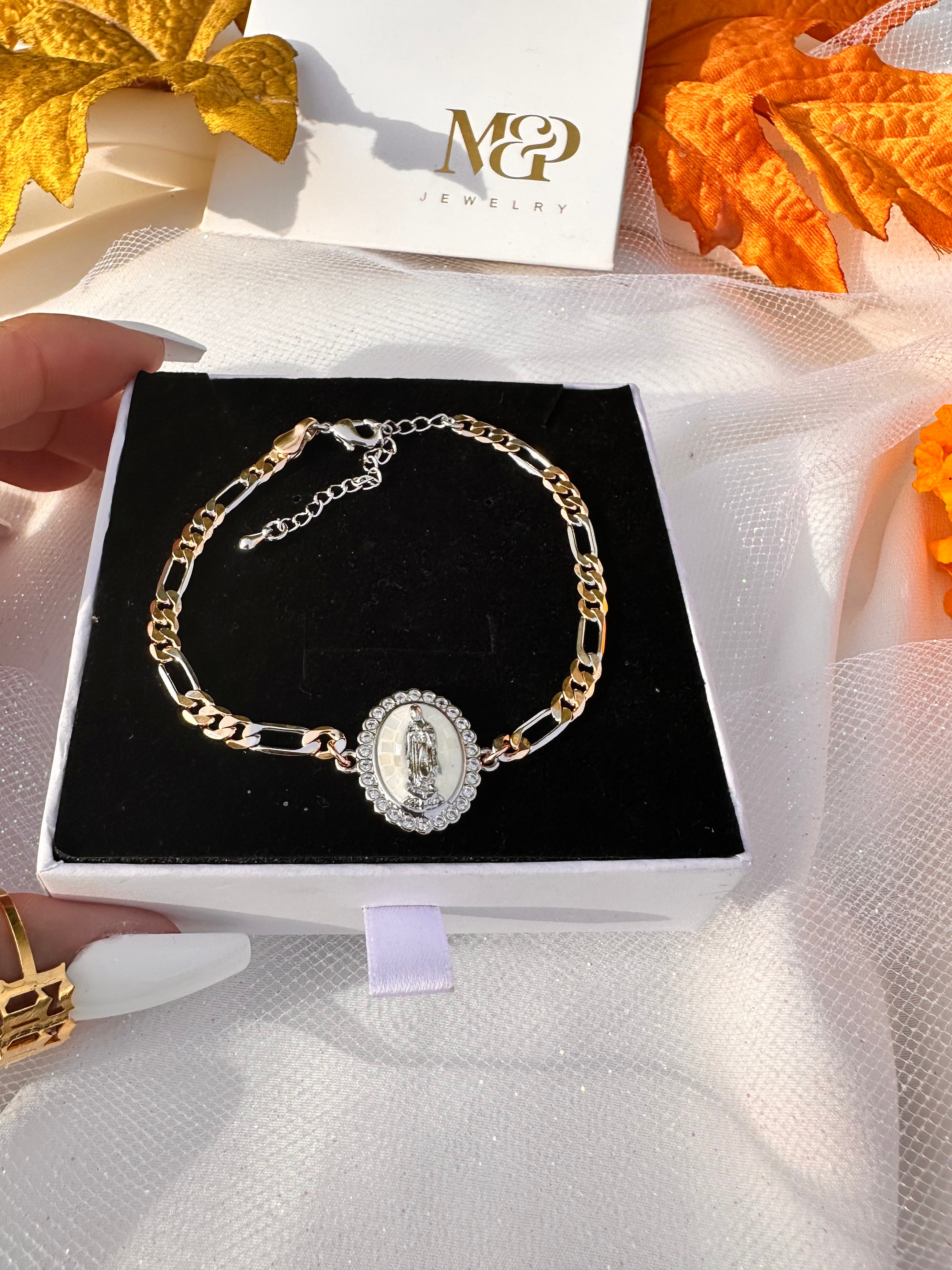 Lady of Guadalupe Duo Figaro Bracelet