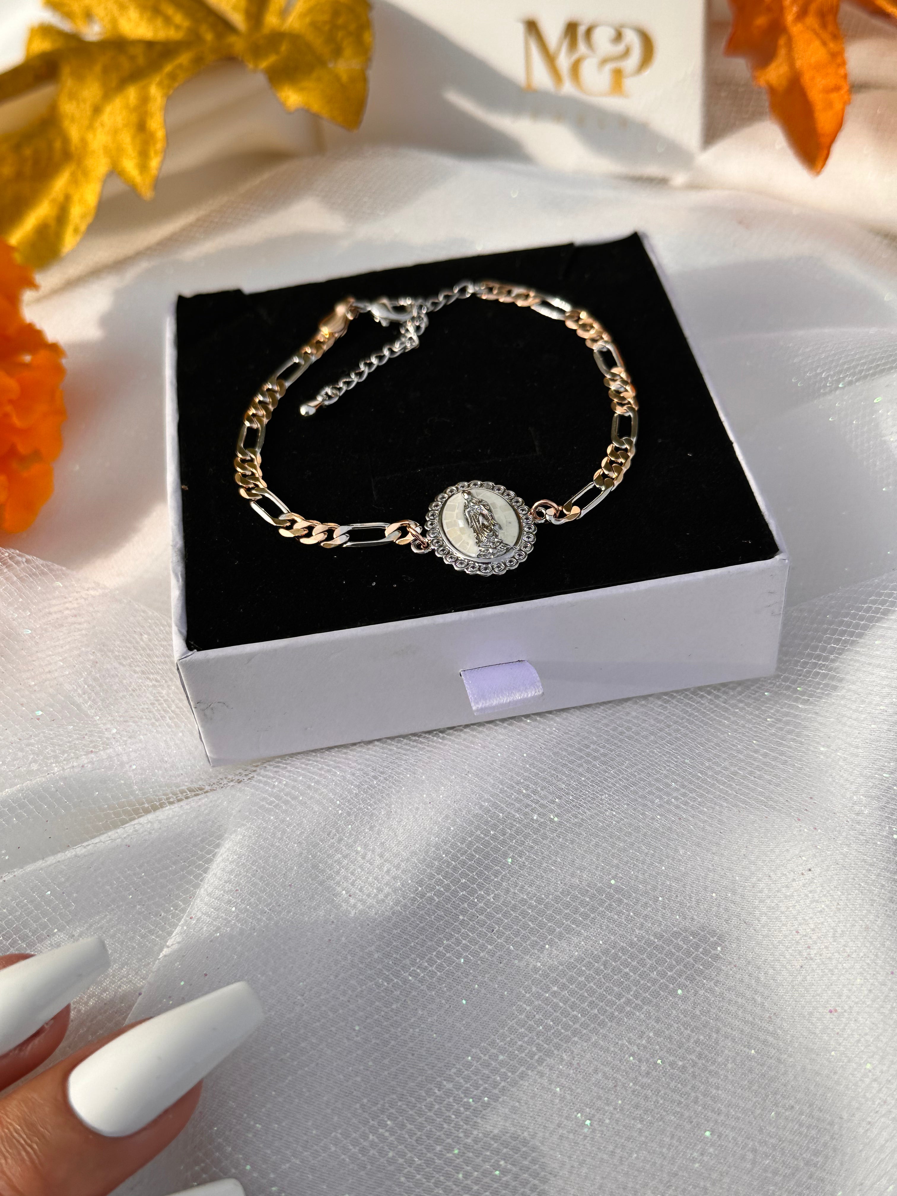Lady of Guadalupe Duo Figaro Bracelet