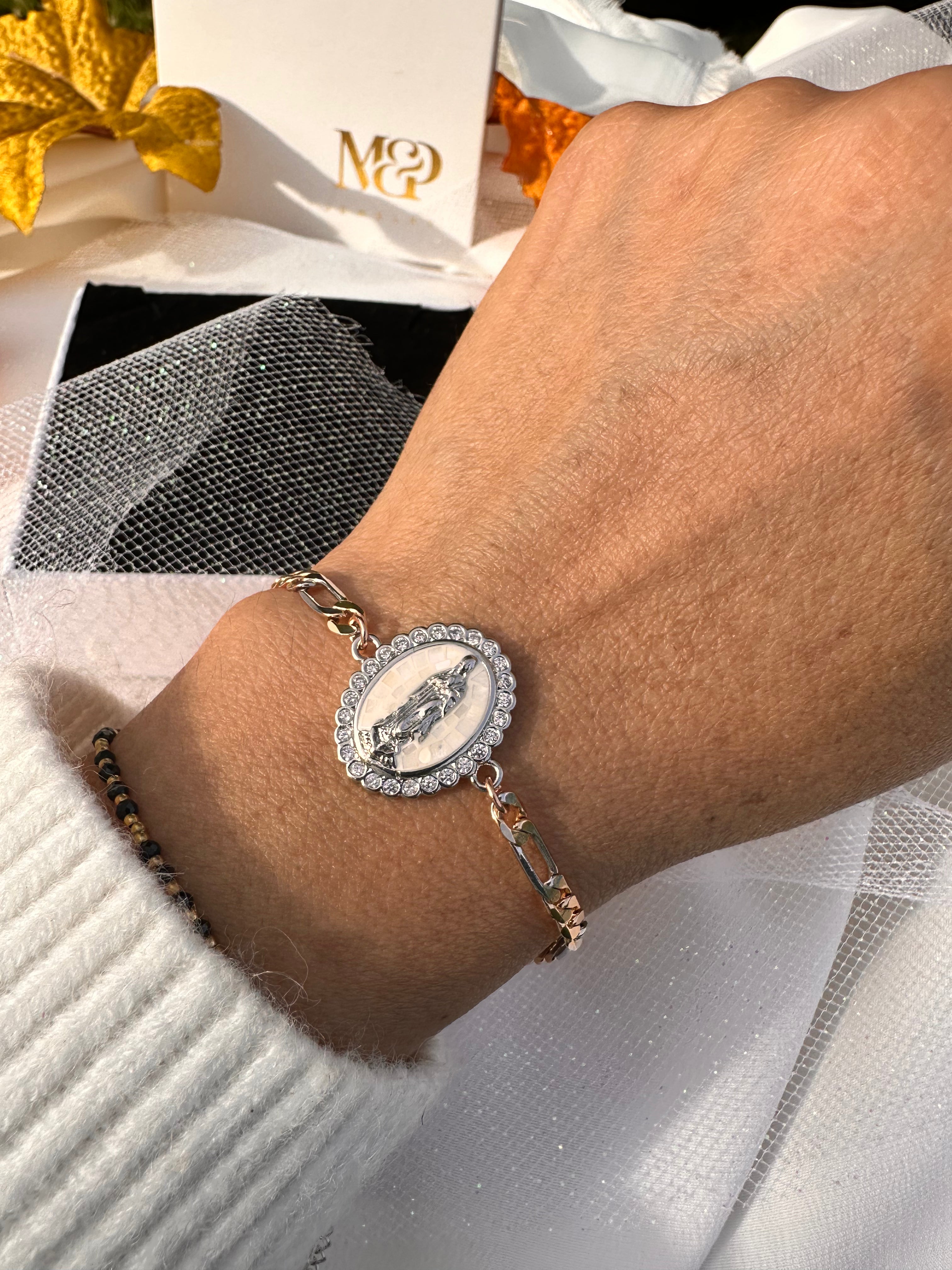 Lady of Guadalupe Duo Figaro Bracelet