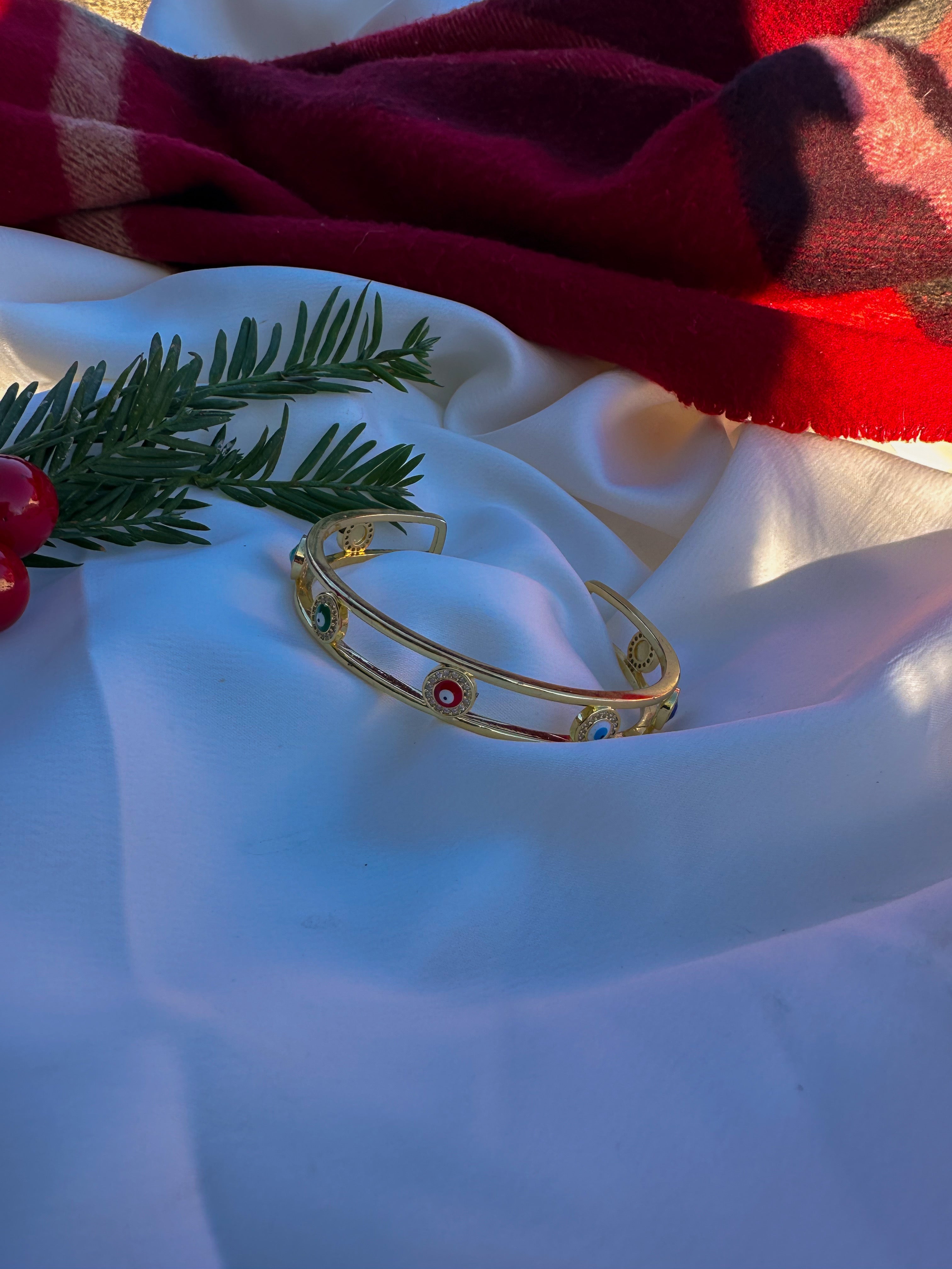 "Divine Protection" Bangle Bracelet