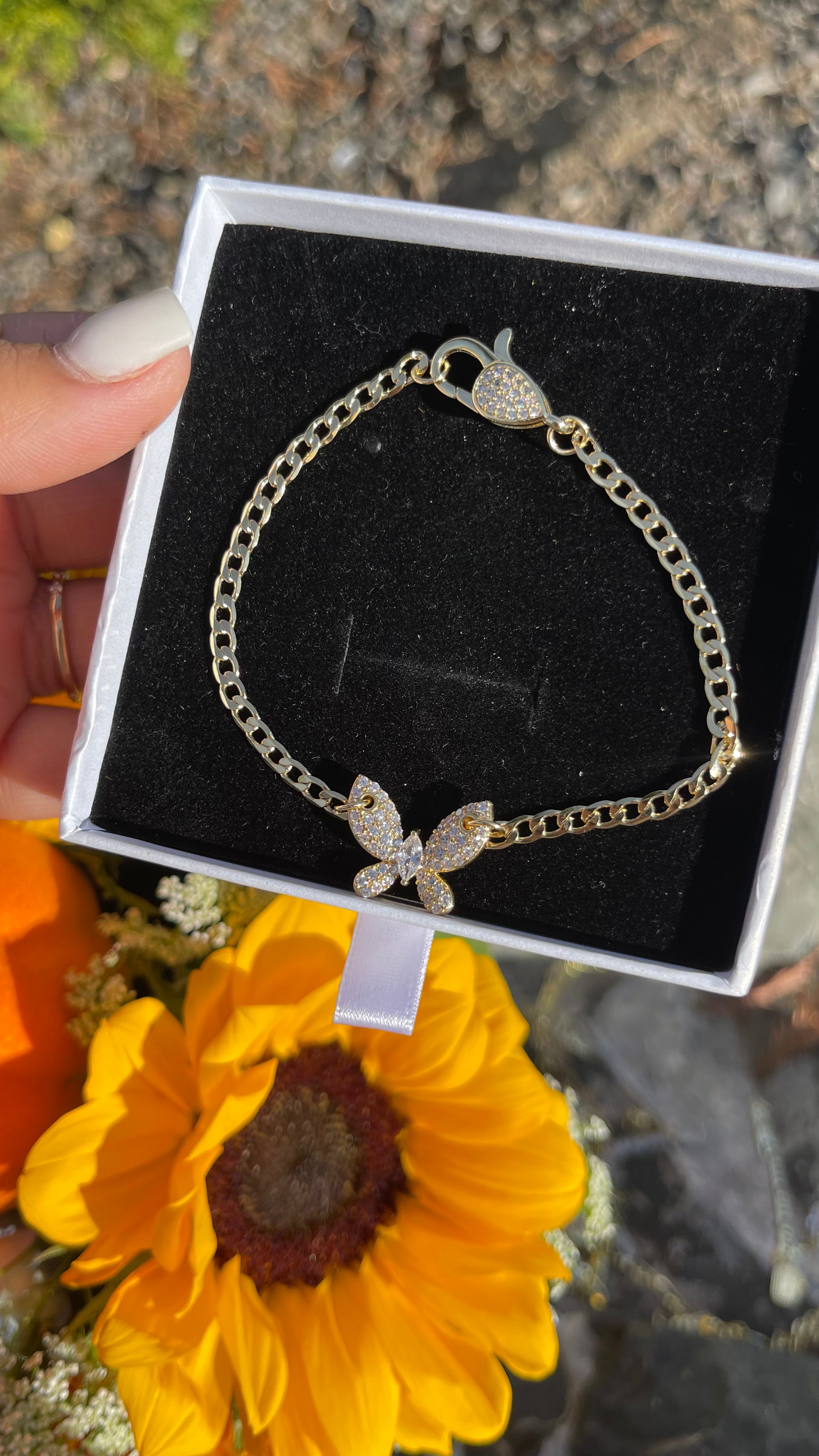 Diamond Butterfly Transformation Bracelet