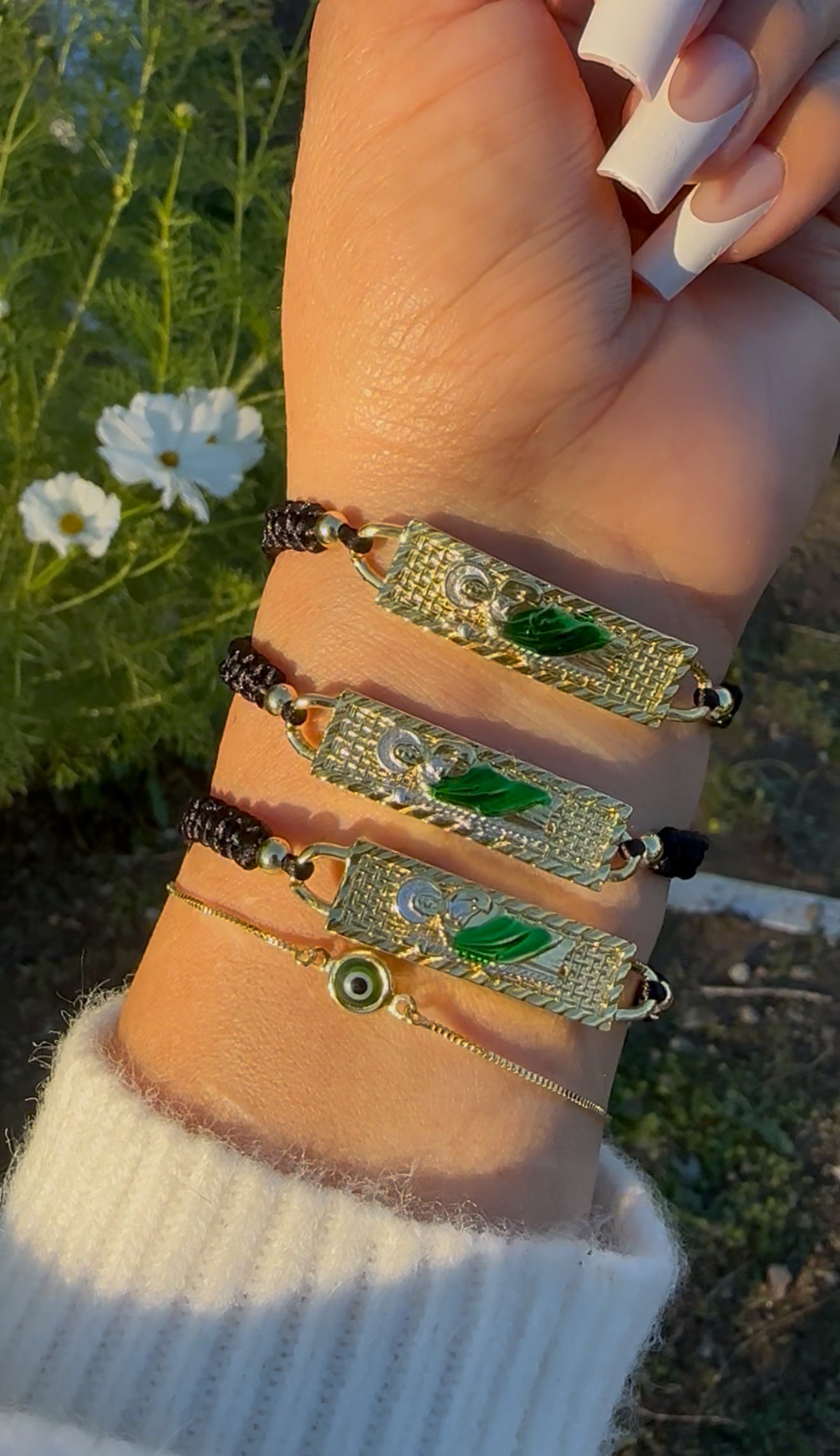 Green Evil Eye Bracelet
