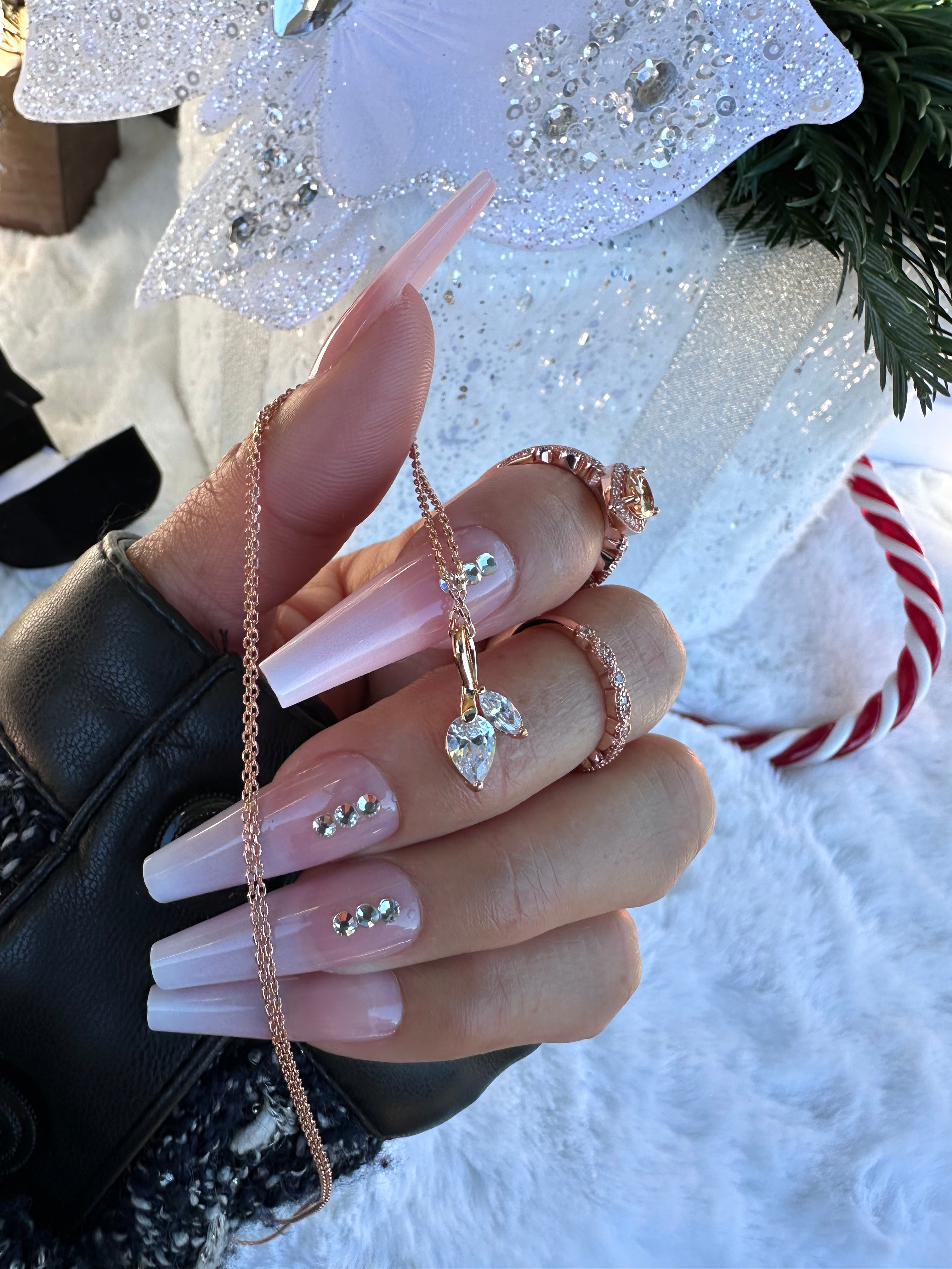 Double Gem Glow Necklace