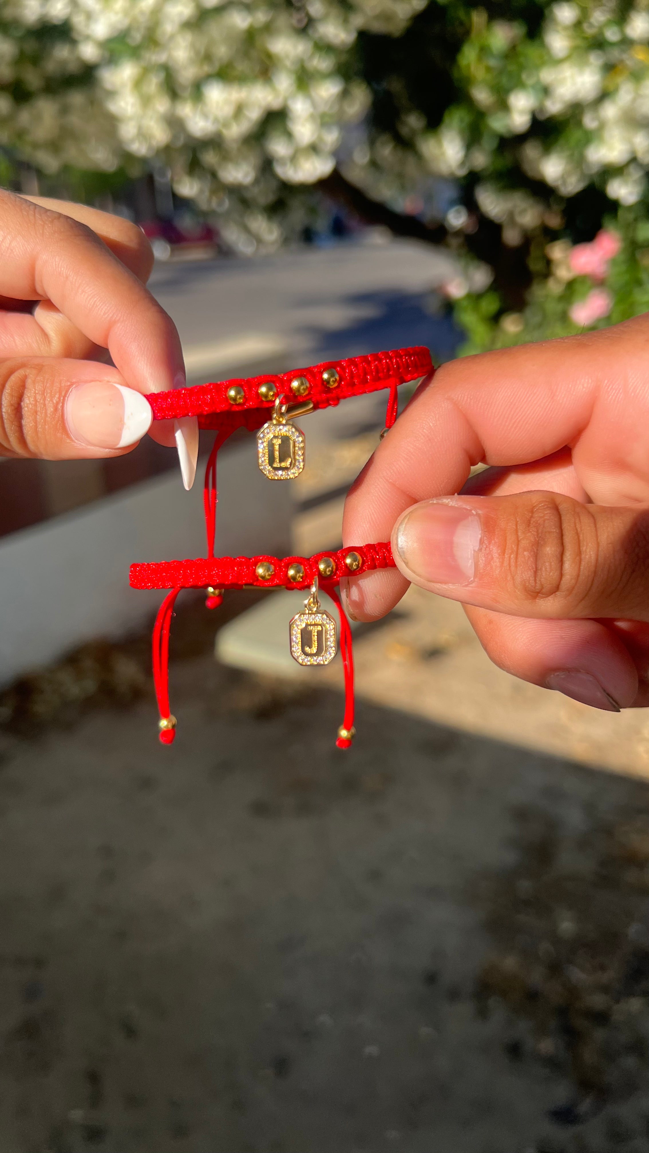Red Initial Bracelet ( 1 bracelet )