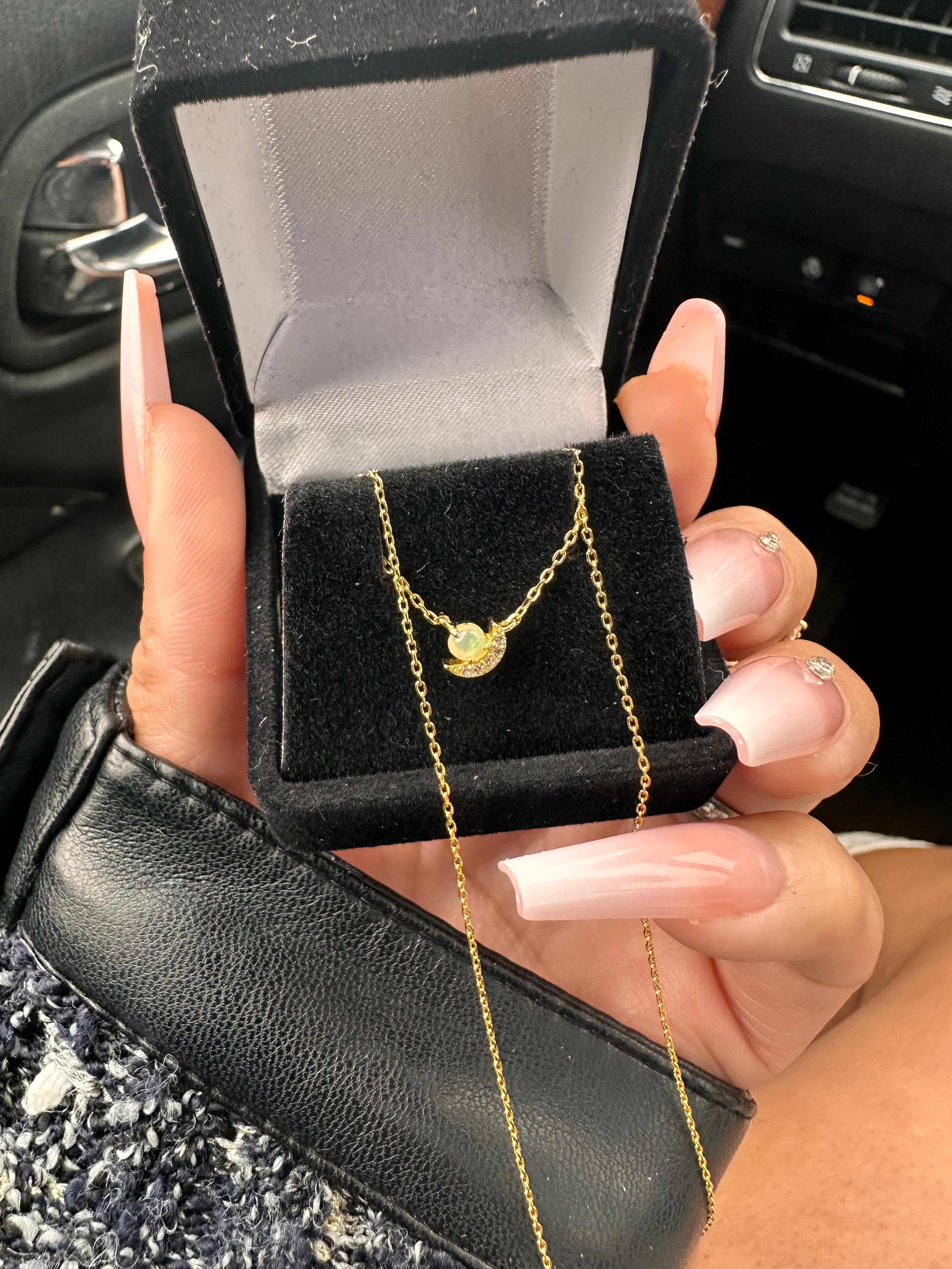 Moonlit Opal Necklace