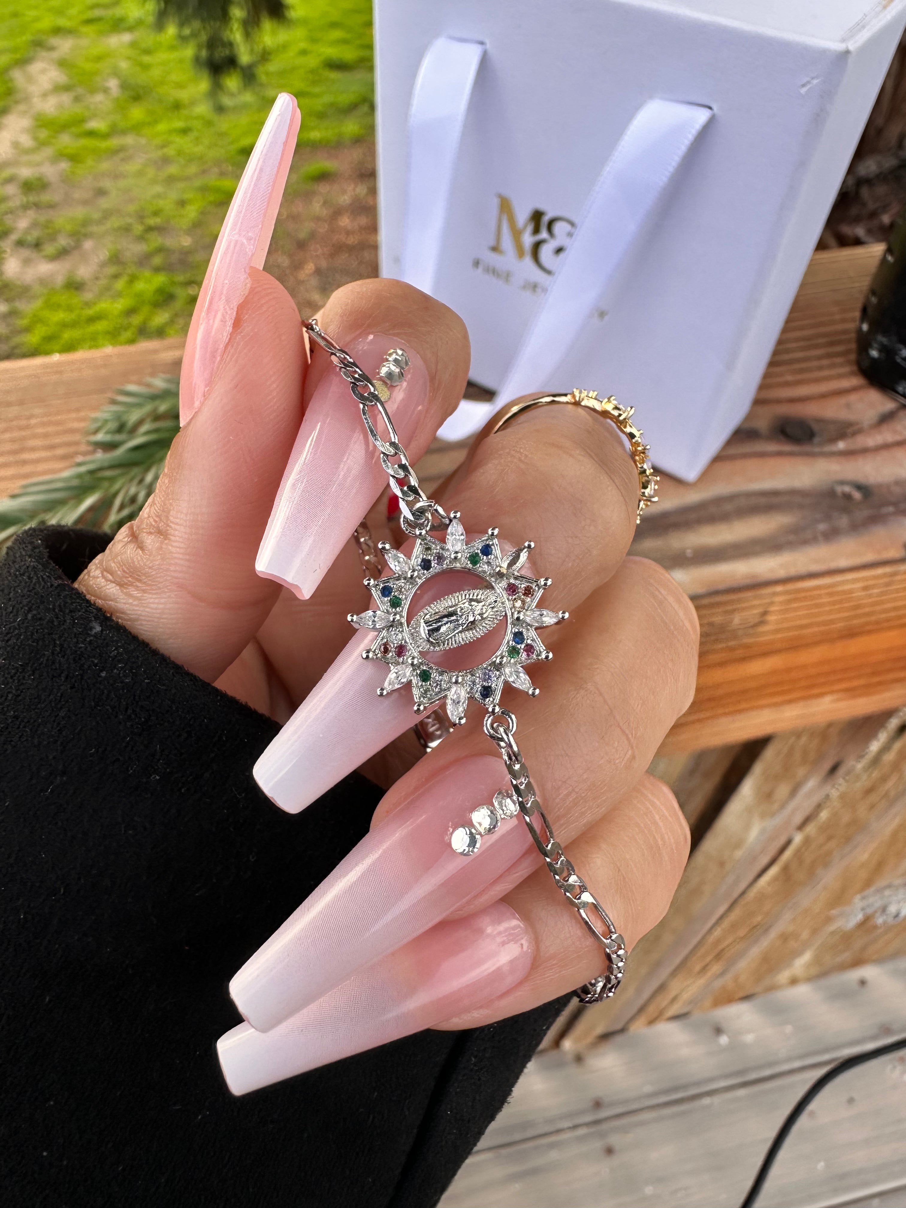 Silver Holiday Virgencita Bracelet