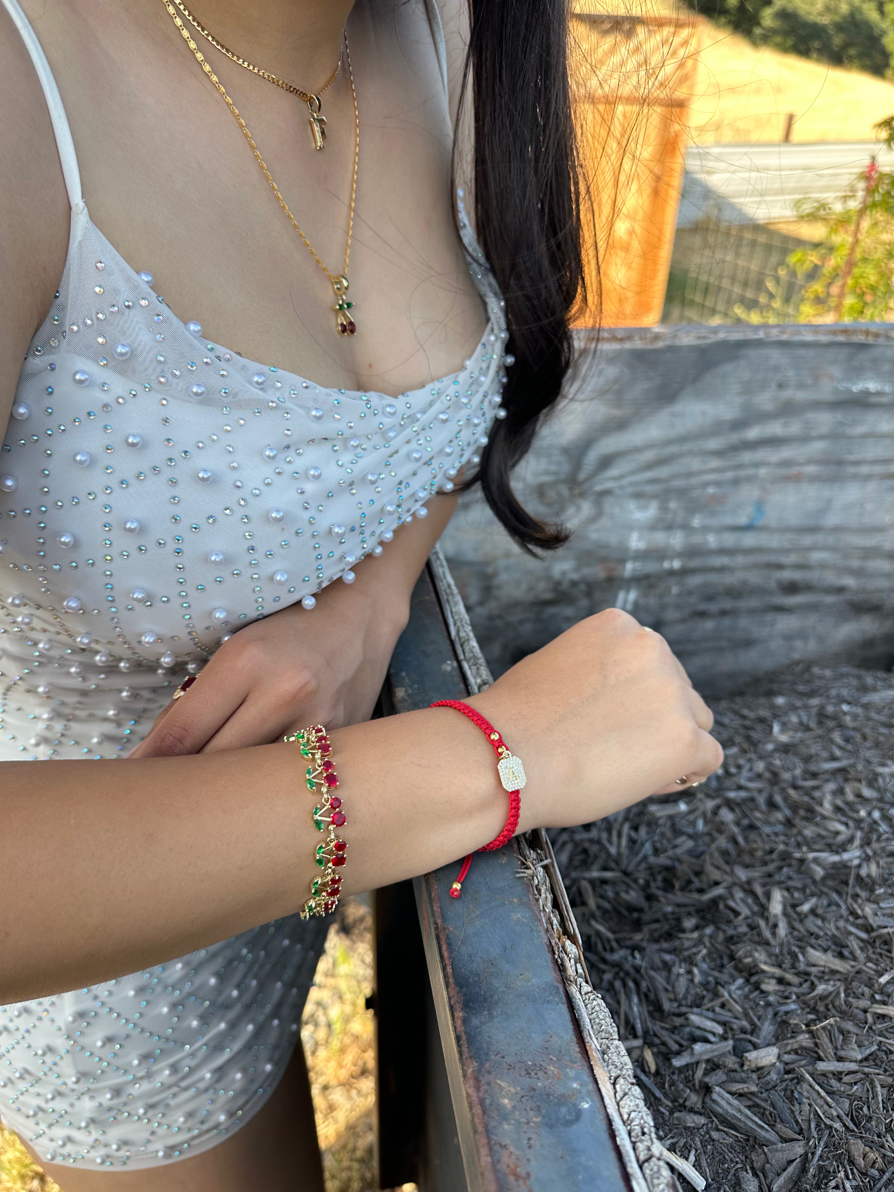 "Yours Truly" Initial Bracelet