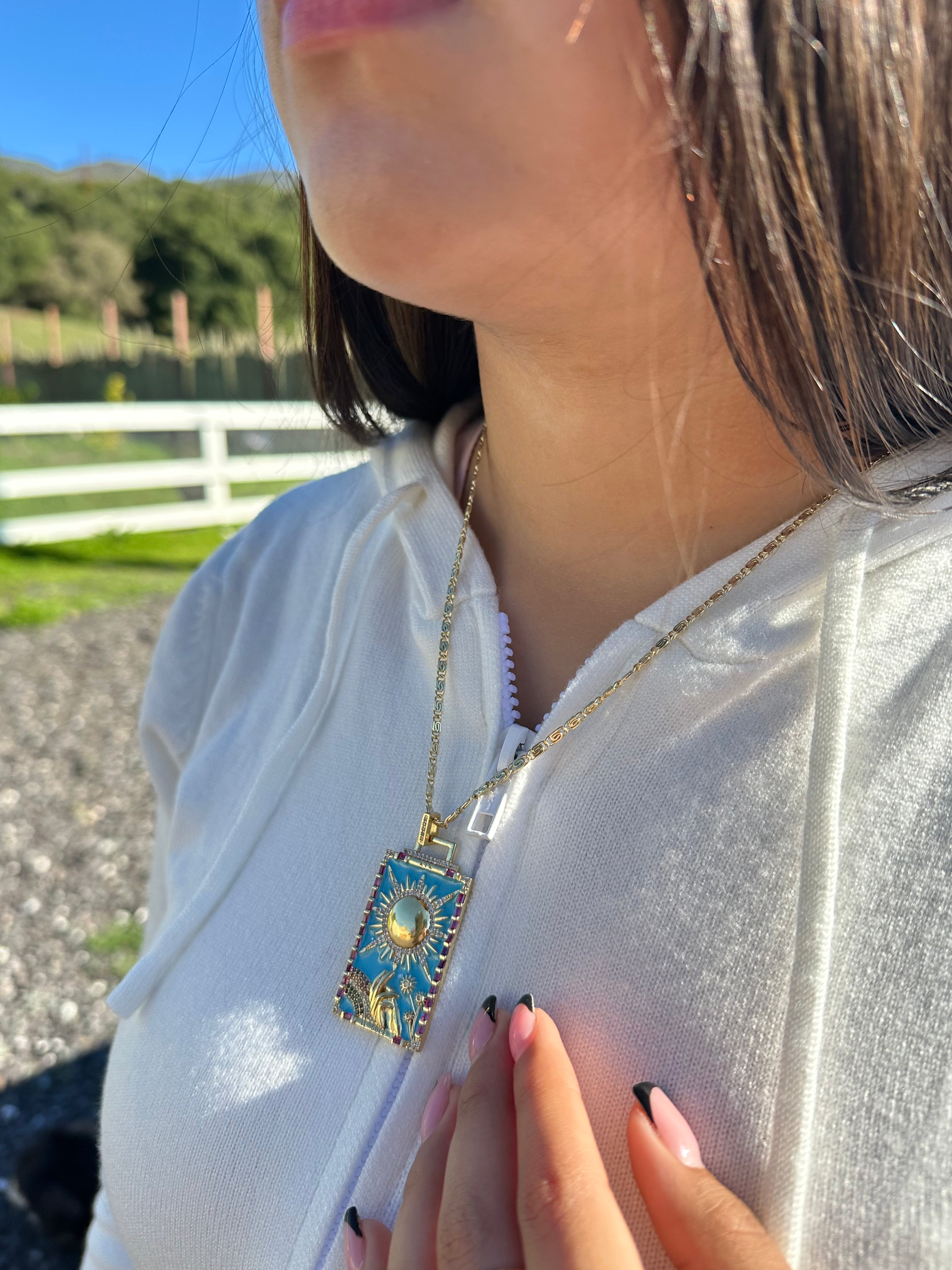 Collar Sol Plata