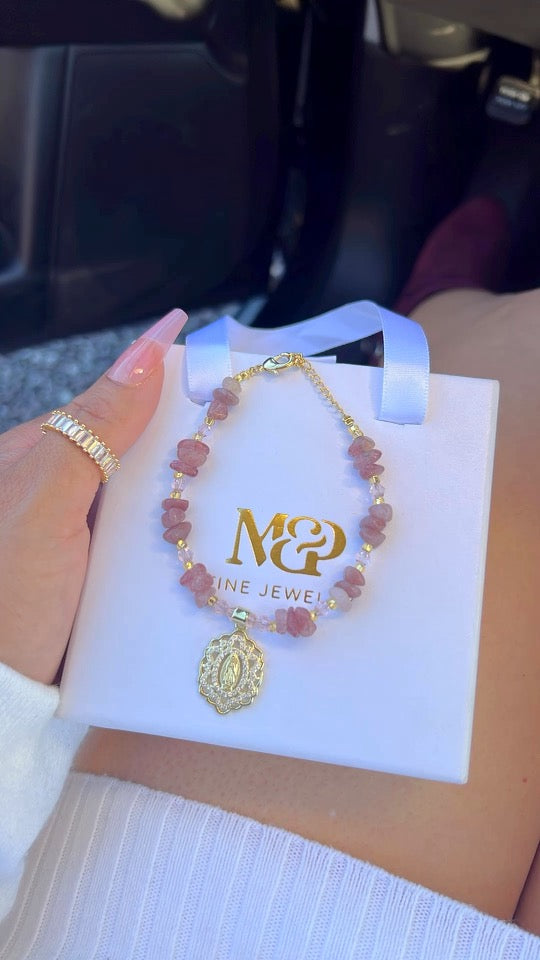 Strawberry Quartz Bracelet
