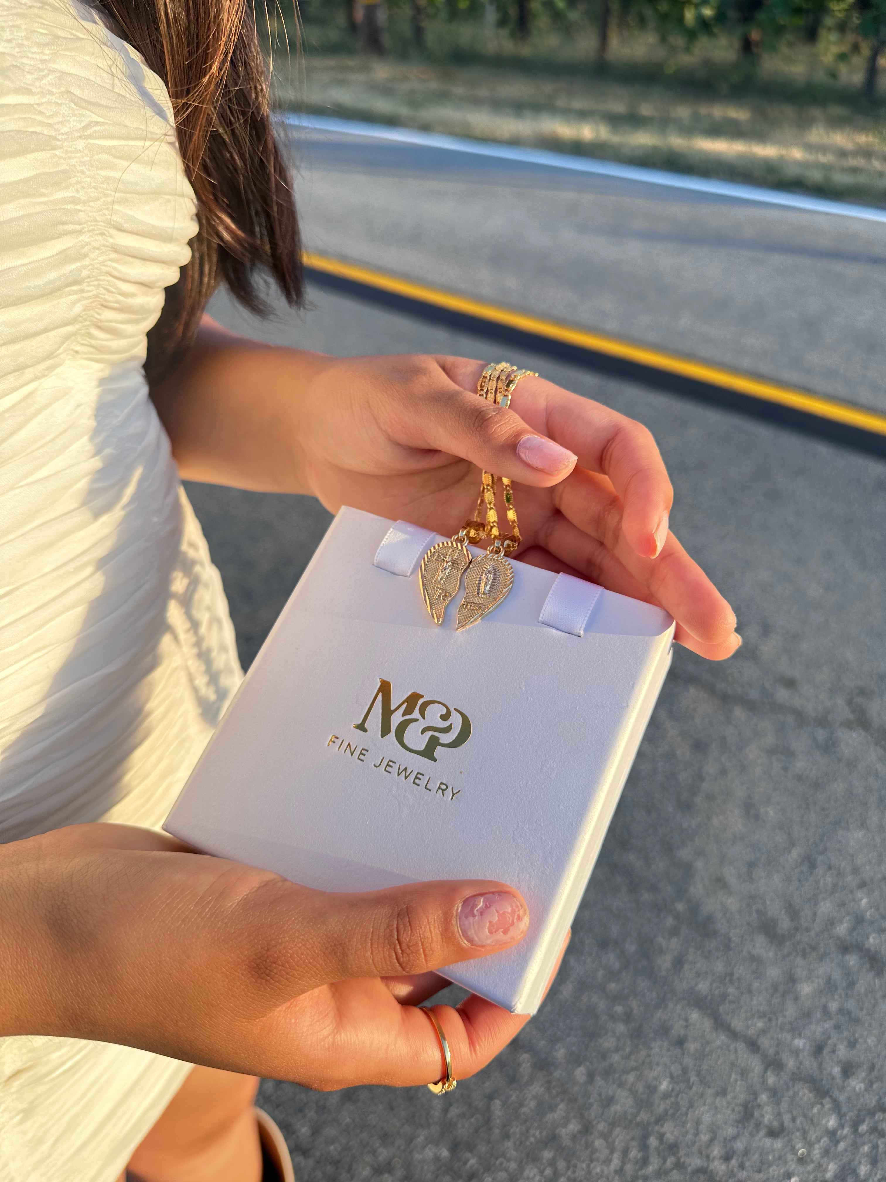 Corazón Bendito Couple Necklaces - Matching