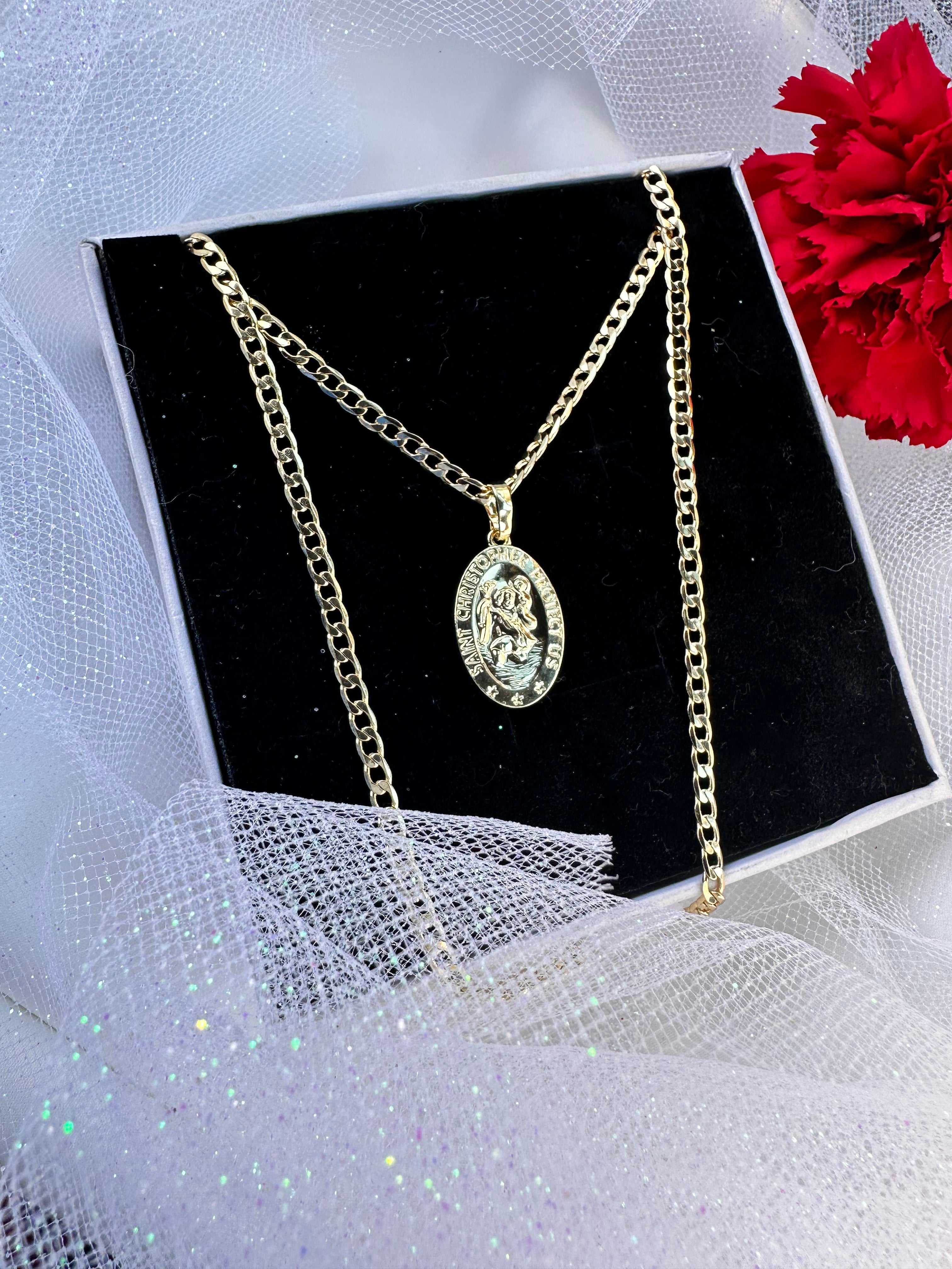 "Christopher Protect Us" Necklace