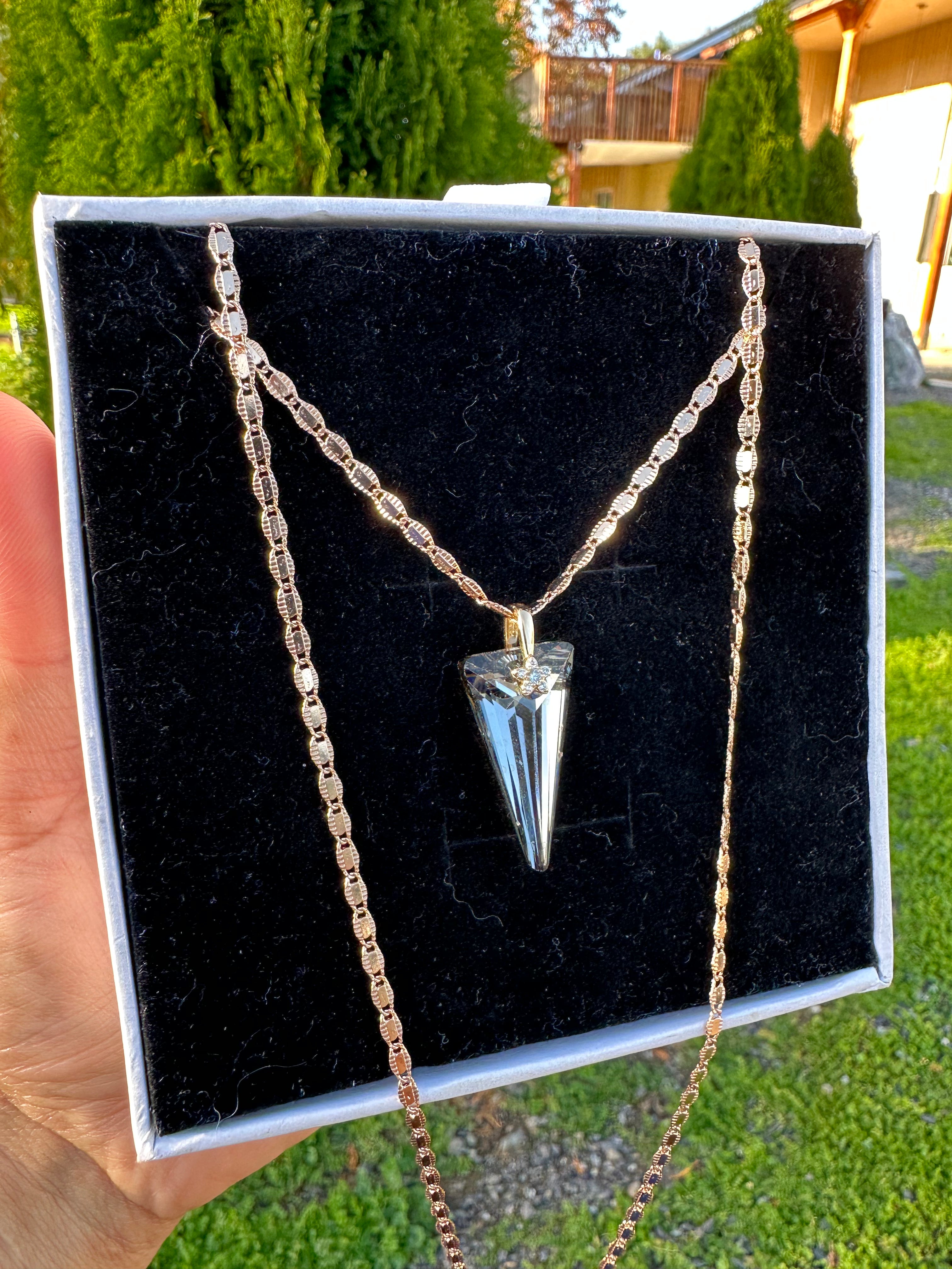 Black Swarovski Necklace