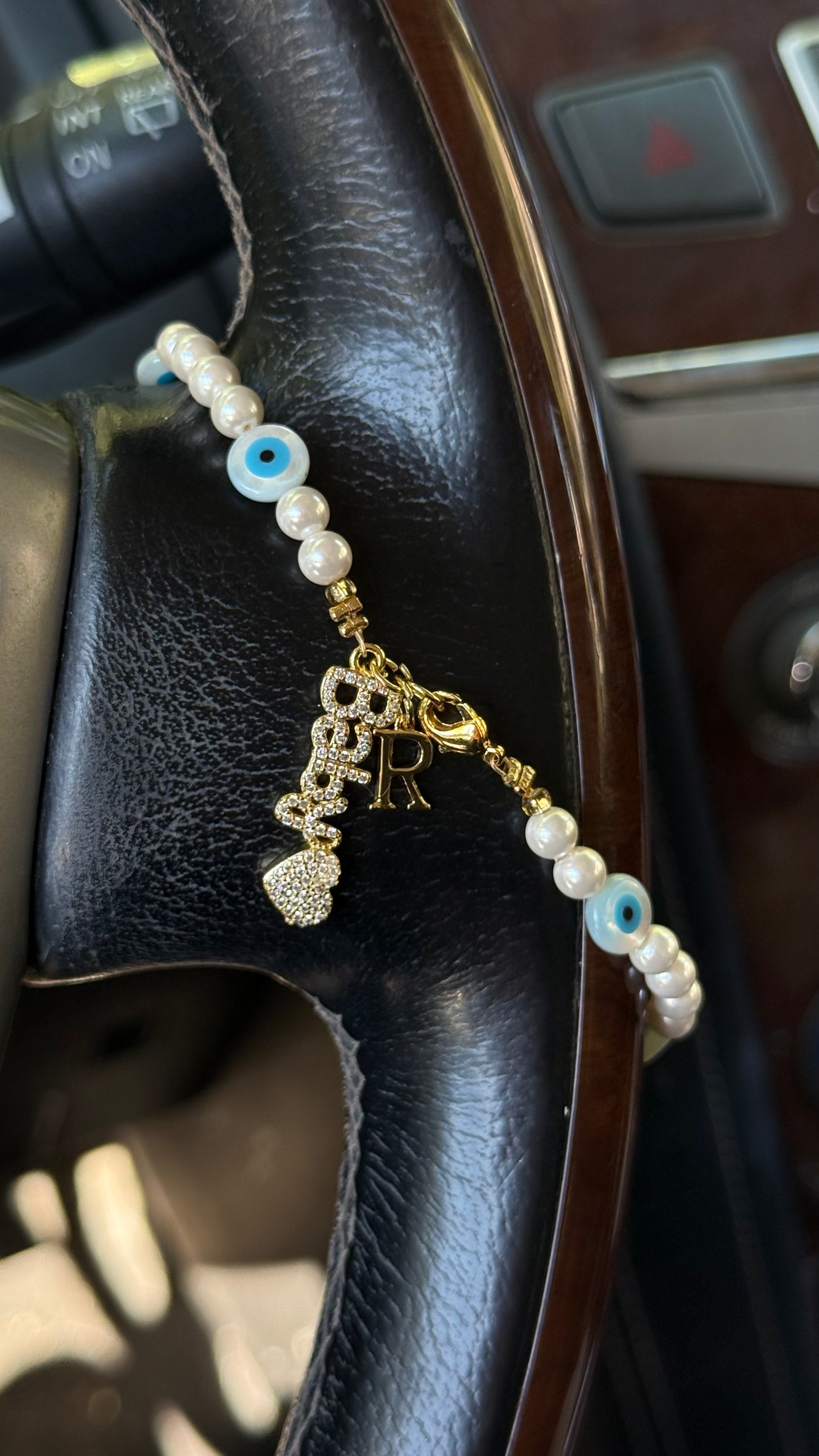 Initial Baby Blue Car Rosario