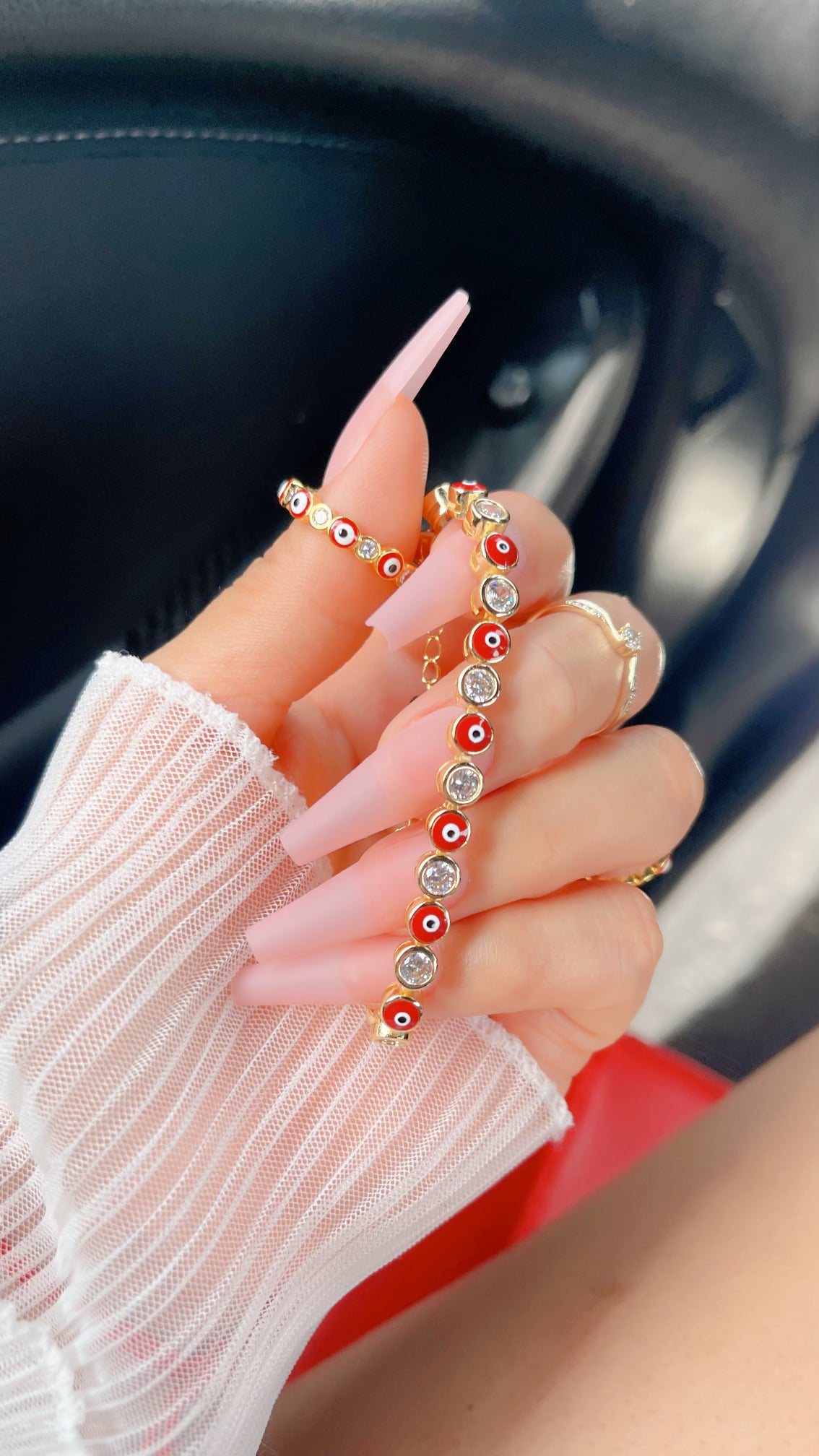 Pulsera Slide Mal de Ojo Azul Bebé