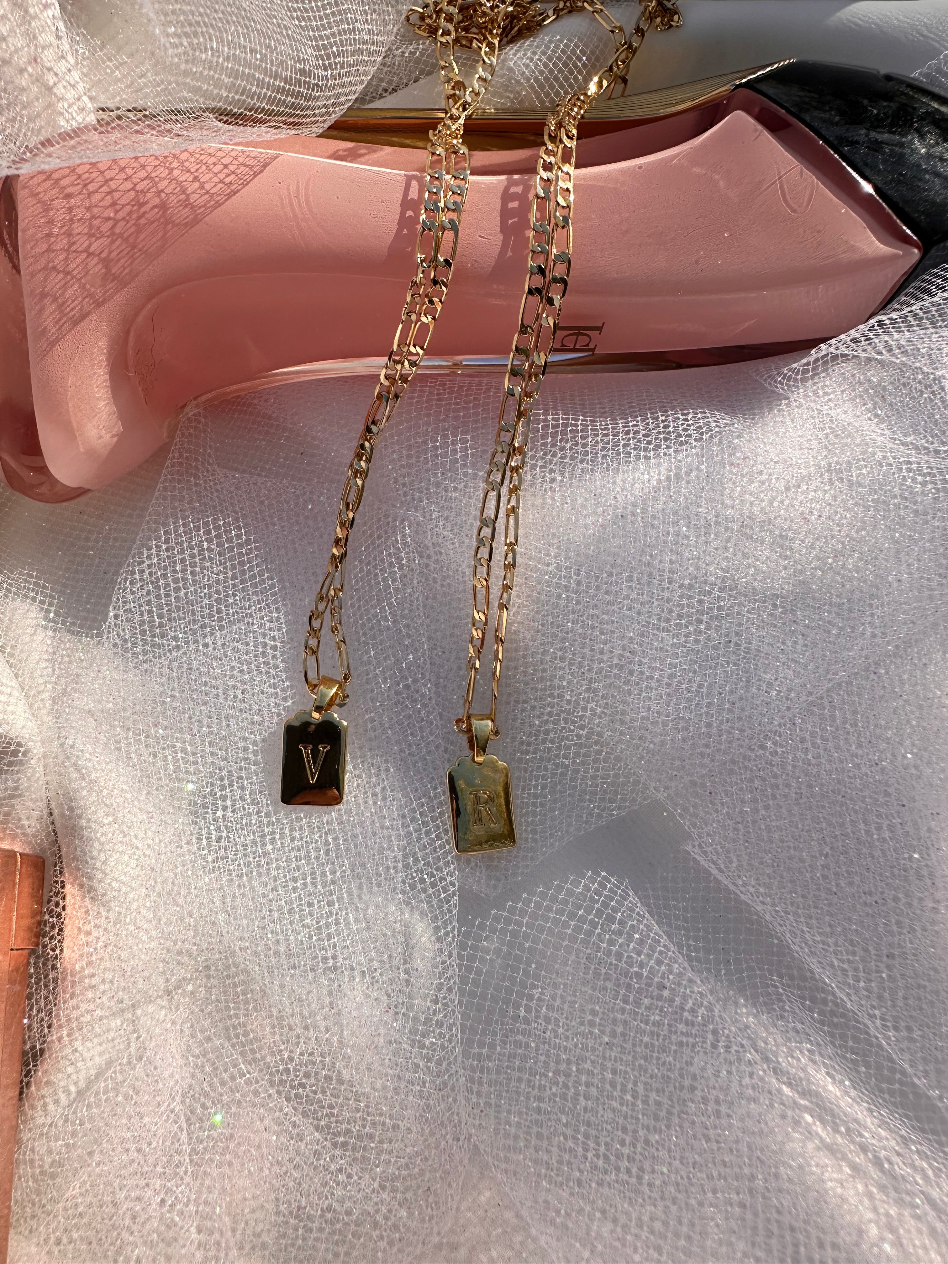 Simply Initial Figaro Necklace