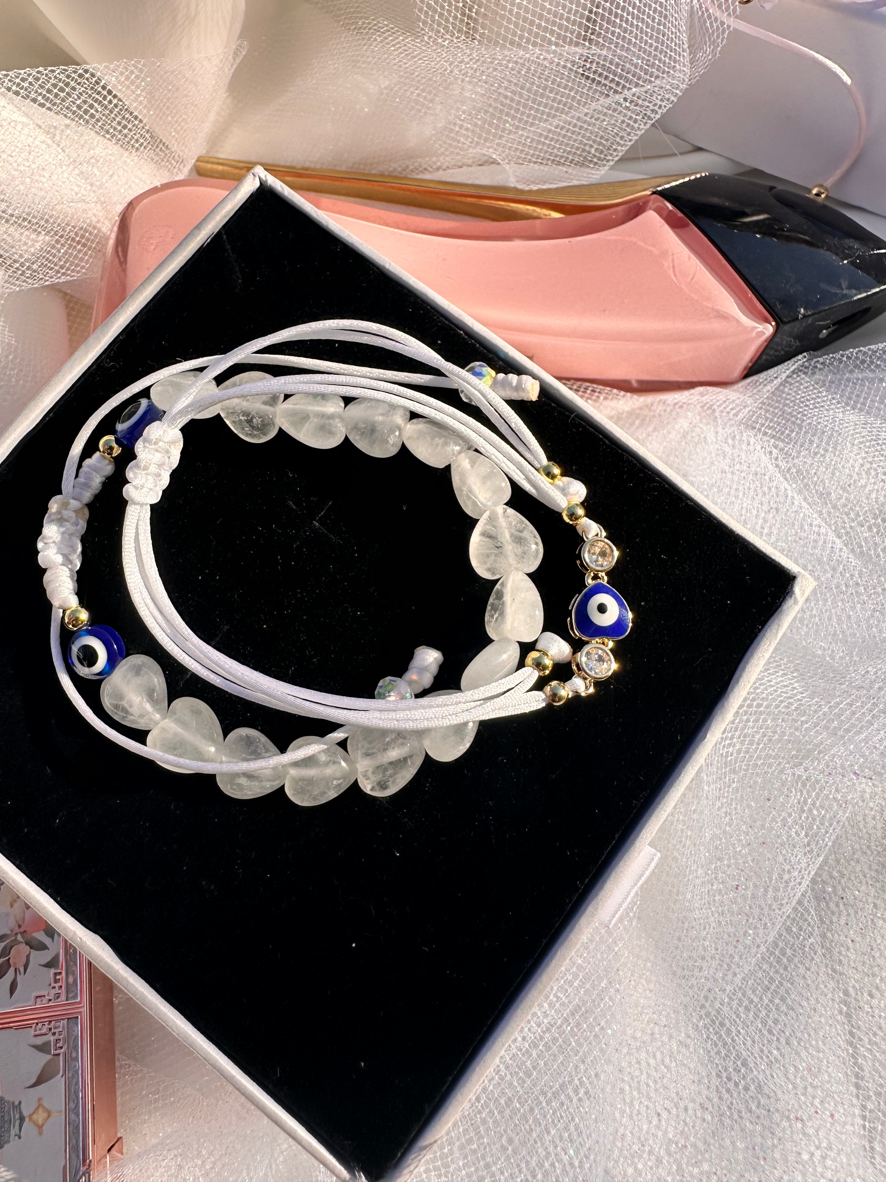 Clarity, Calm, Protection Bracelet Duo
