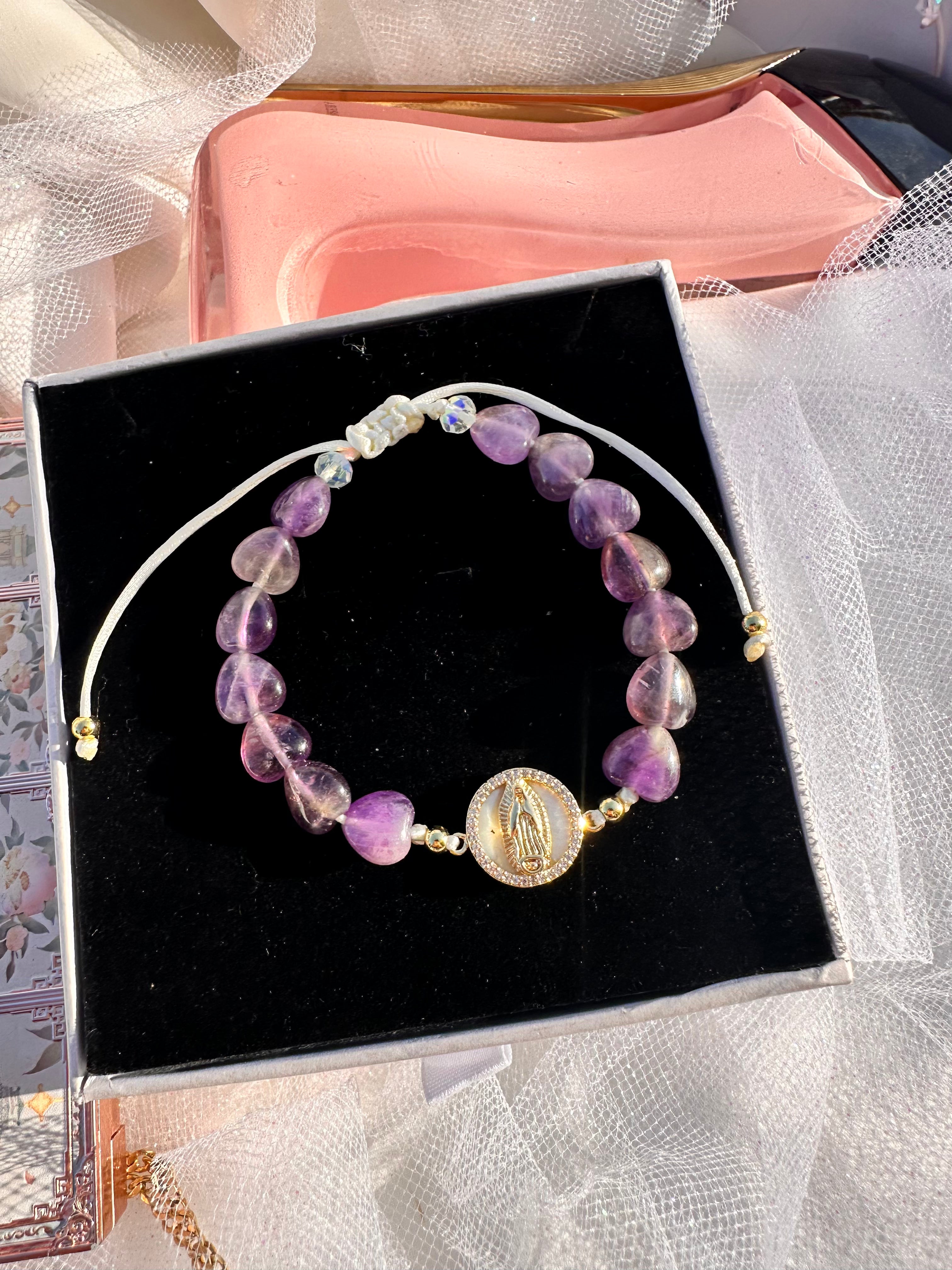 Amethyst Guardian Mary Bracelet